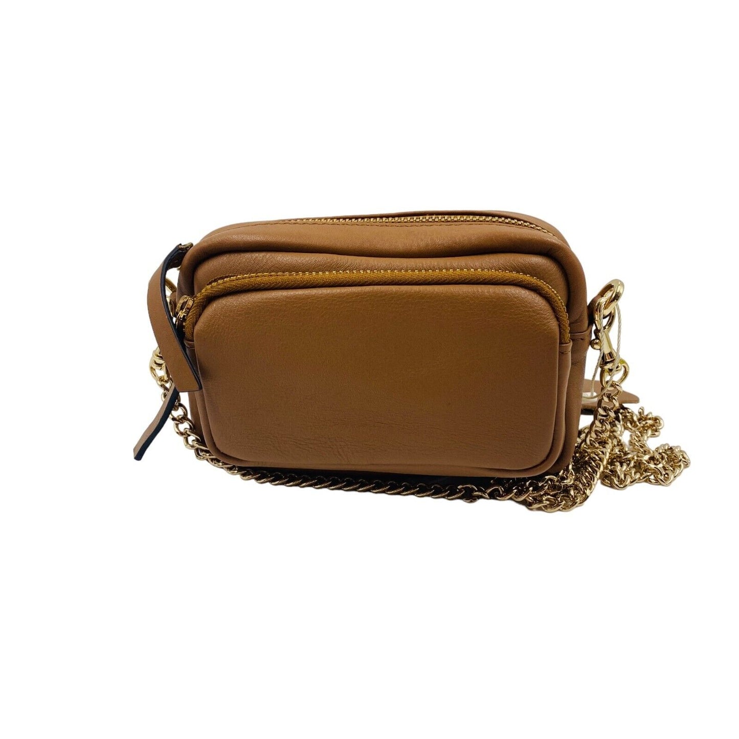 NEUVILLE Brown Leather Clutch Bag