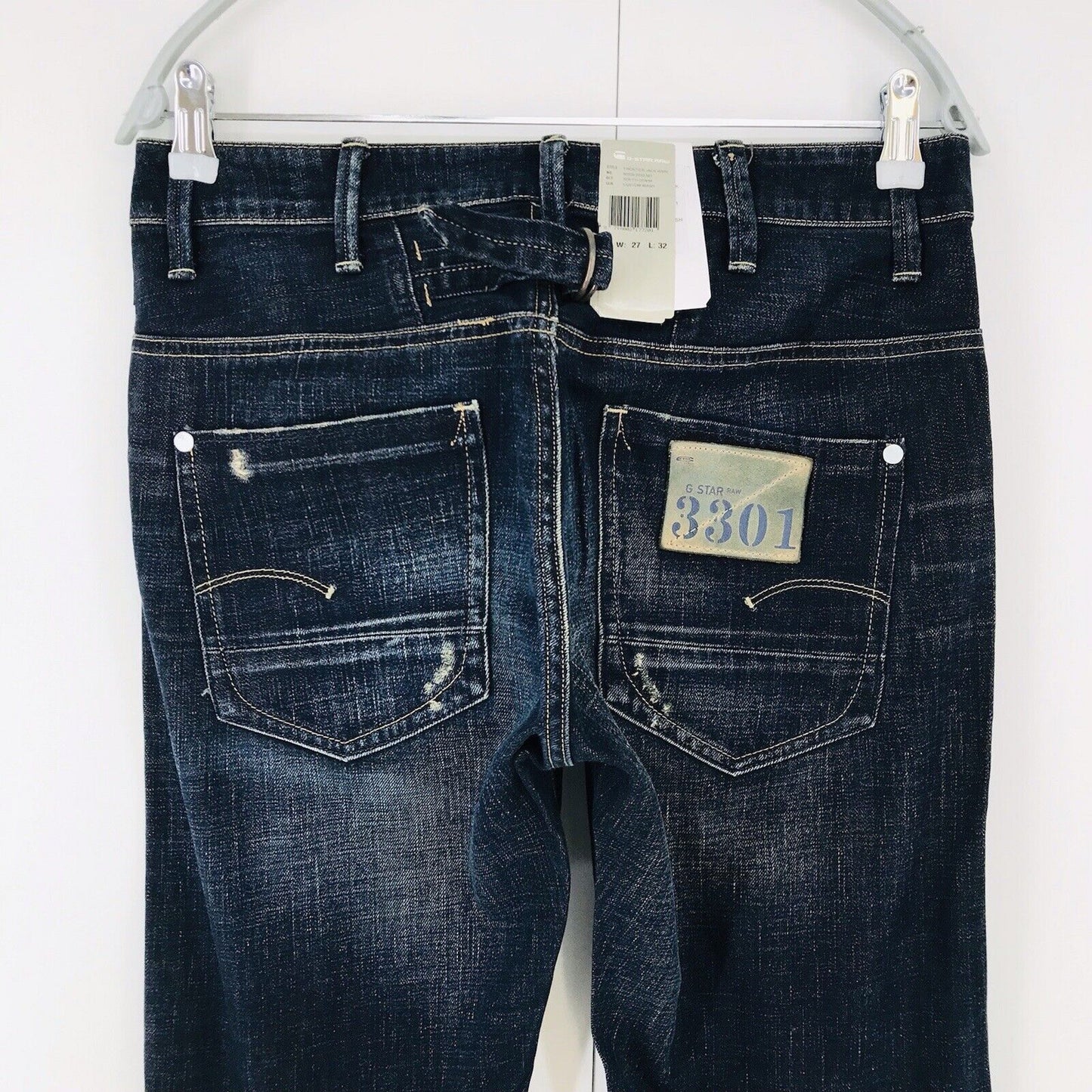 G-STAR RAW FRONTIER JACK Femme Bleu Foncé Regular Straight Fit Jeans W27 L32