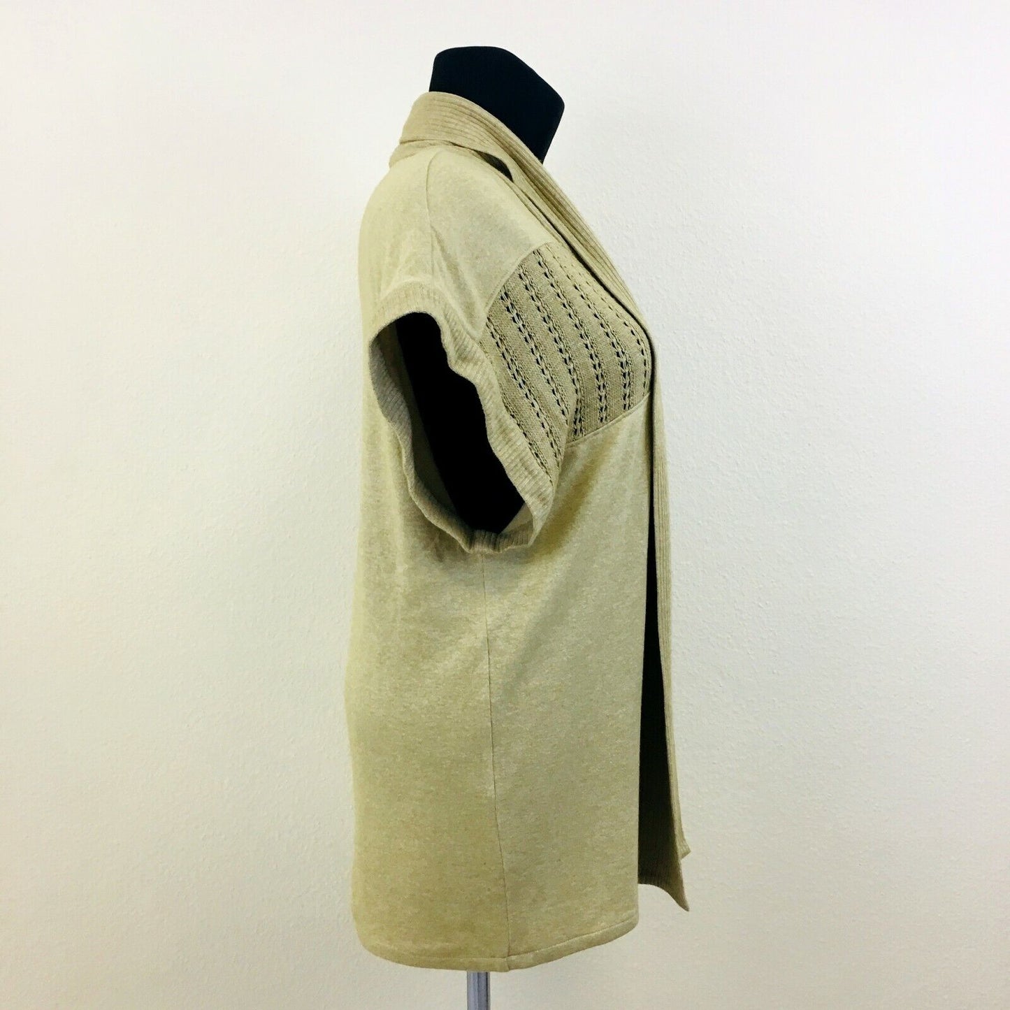 Creation Charmante Beige Oversized Wool Blend Cardigan Size EUR 42 US 12 UK 14