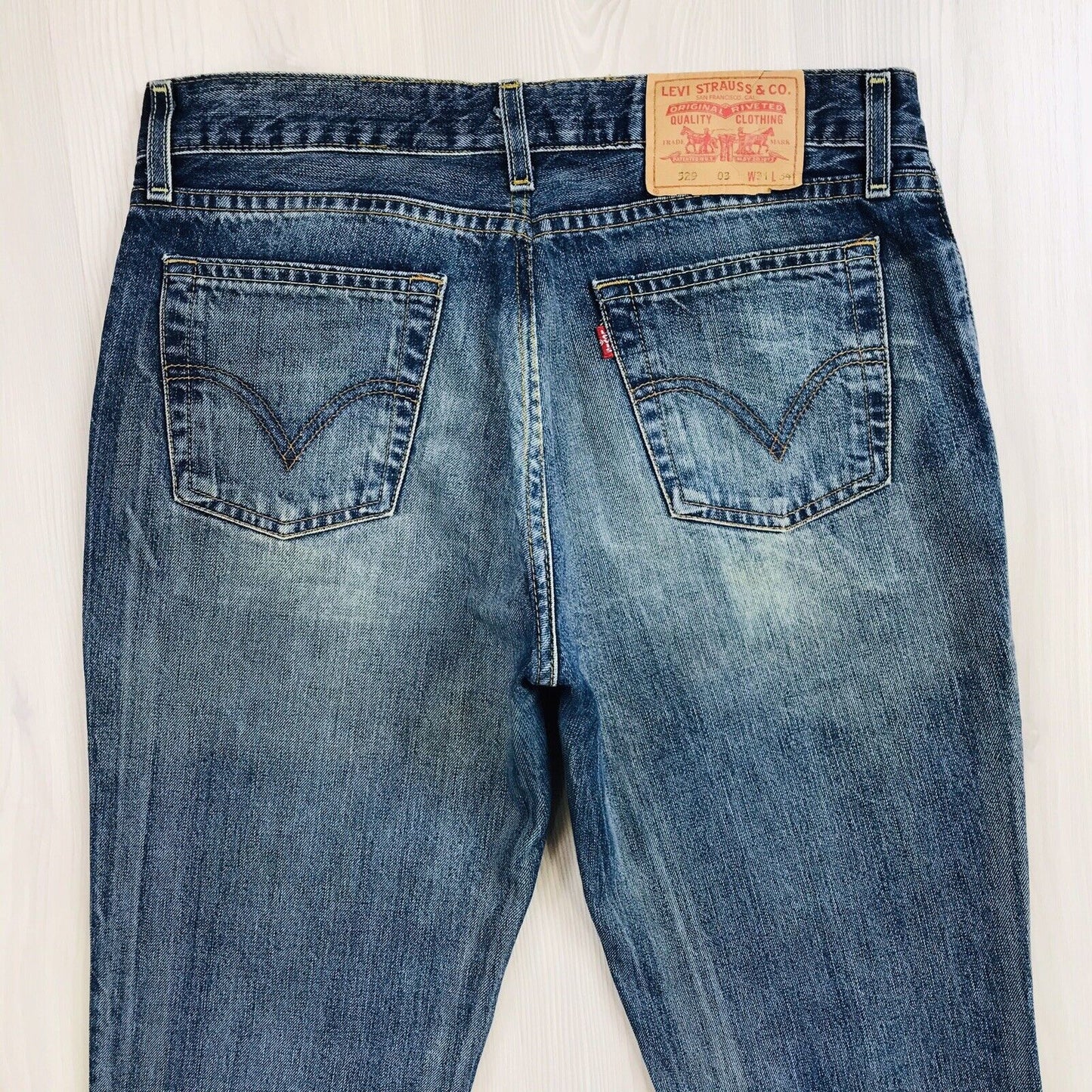 Vintage Levi's Women 529 03 Blue Moms Regular Bootcut Fit Jeans W31 L32