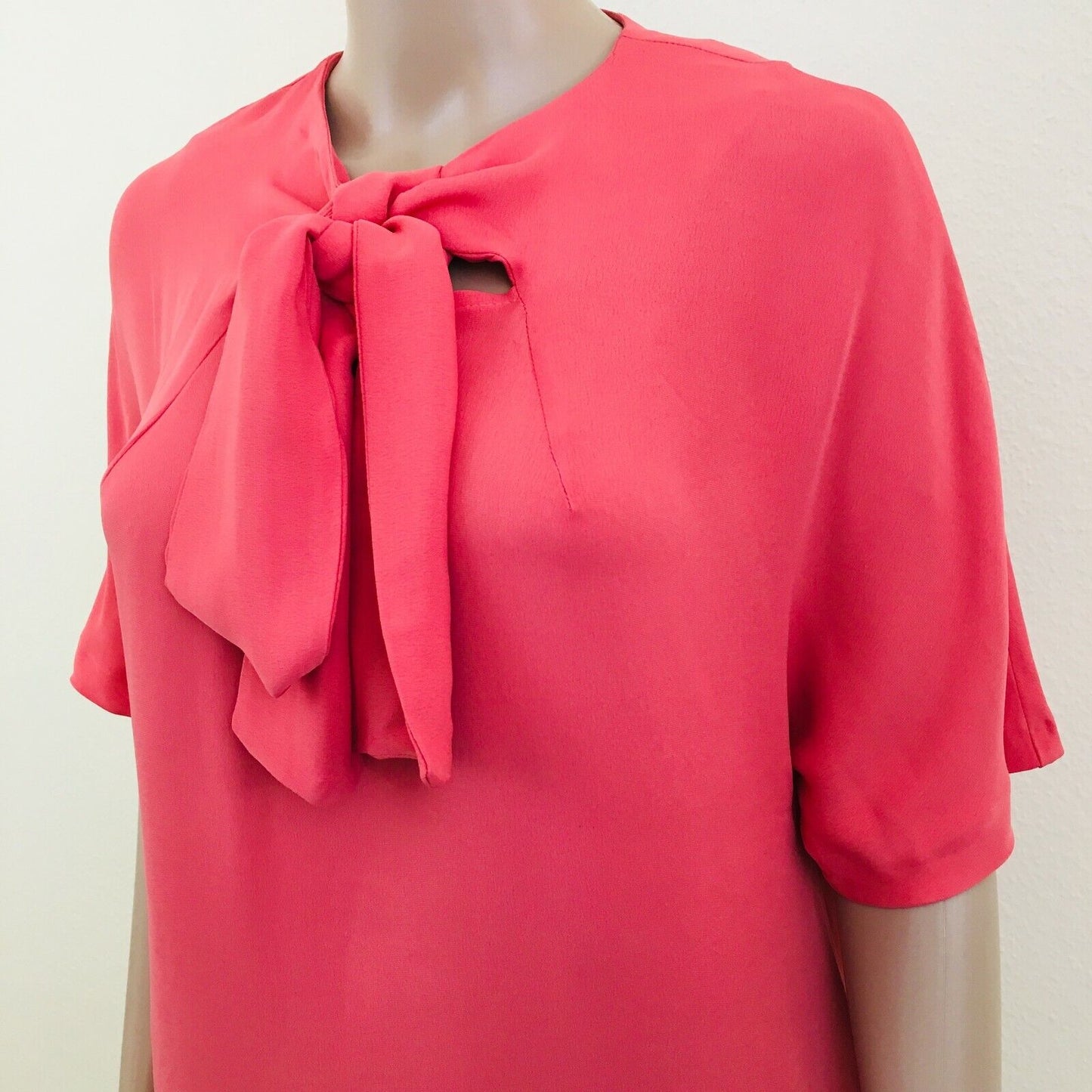 ZARA Pink Short Sleeve Shirt Top Blouse Size S M