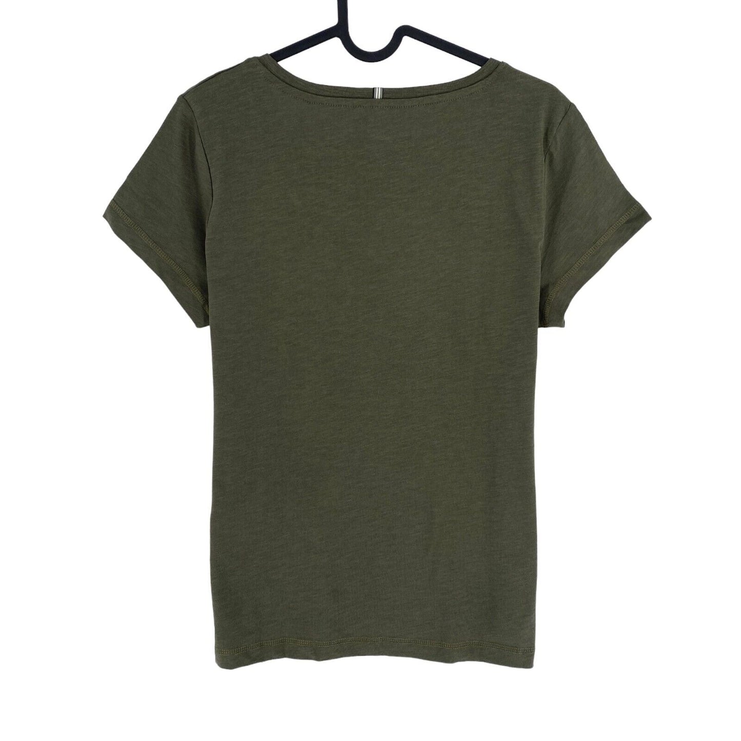 CAMEL ACTIVE Dark Green V Neck SS T Shirt Top Size S