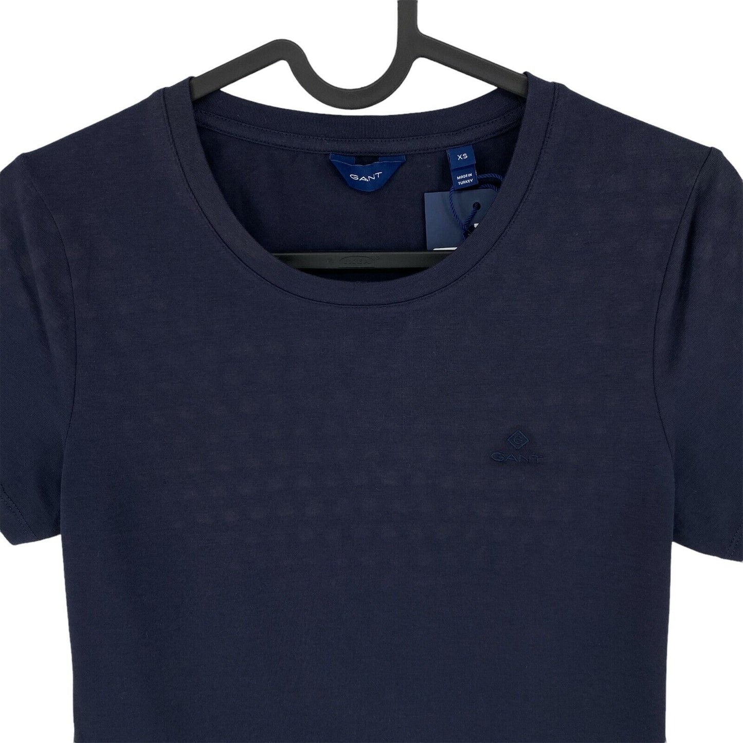 GANT T-Shirt mit Rundhalsausschnitt, Marineblau, Größe XS