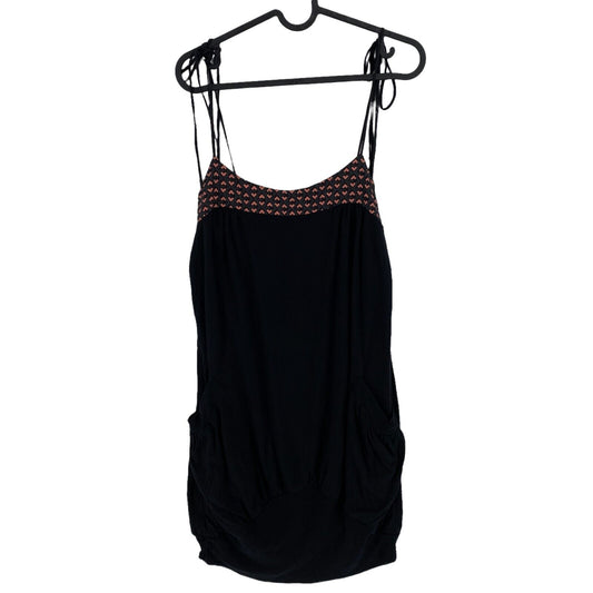 RRP €111 Colcci Black Sleeveless Round Neck Jersey Tank Dress Size S