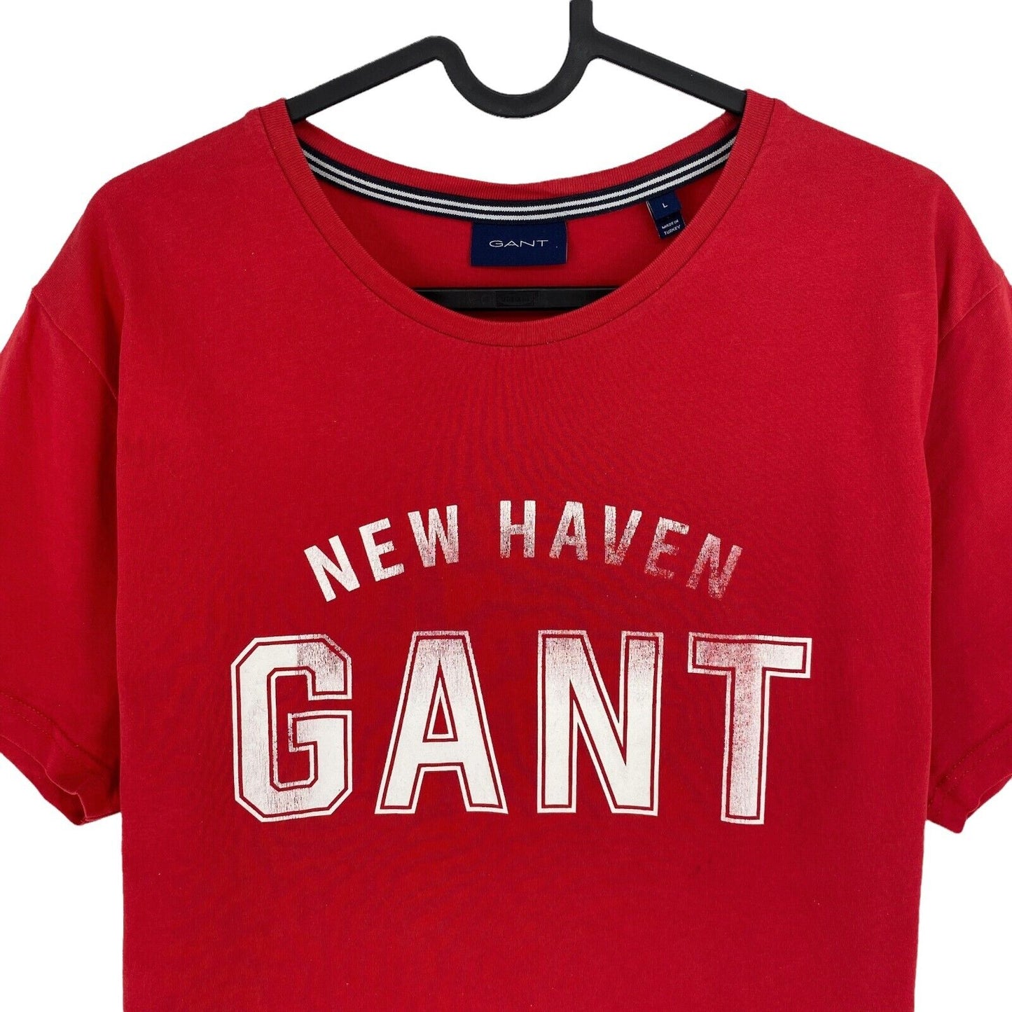 GANT Red Logo Crew Neck T Shirt Size L