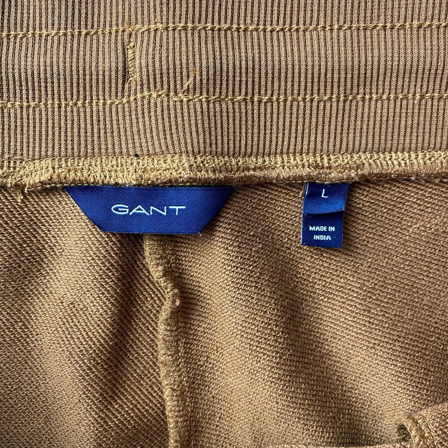 GANT Women Brown Regular Fit Cuffed Sweatpants Trousers Size L