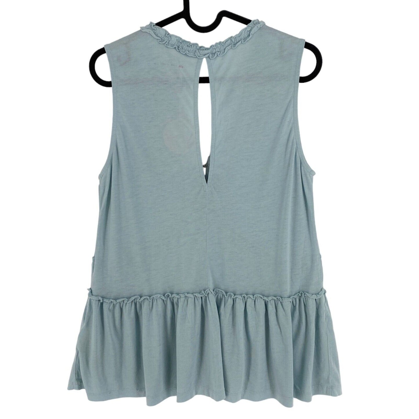 ODD MOLLY Blue Love Chimes Flared Top Size 0 / XS