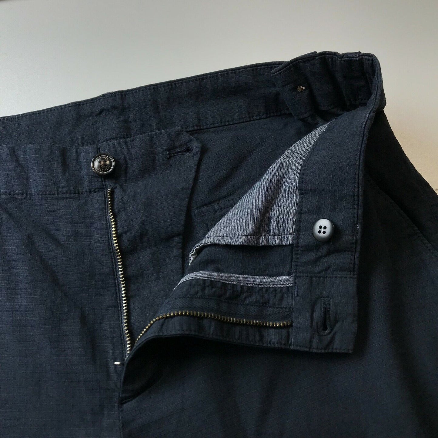 Pantalon Tommy Hilfiger bleu marine coupe régulière taille W32 L32