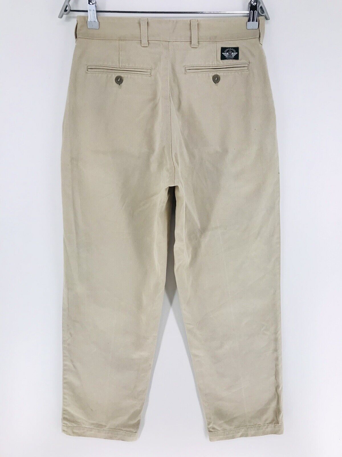 DOCKERS Beige Regular Straight Fit Pantalon Chino Pantalon Taille W30 L30