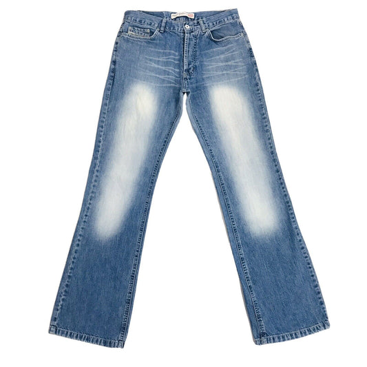 Diesel RIVEO Damen Blaue Jeans mit normaler Bootcut-Passform, W32 L32, Made in Italy