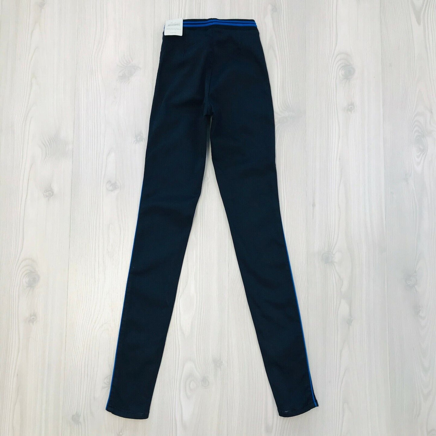 ZARA Women's Stretchy Blue Jegging Style Tights Pants Trousers Size XS W24