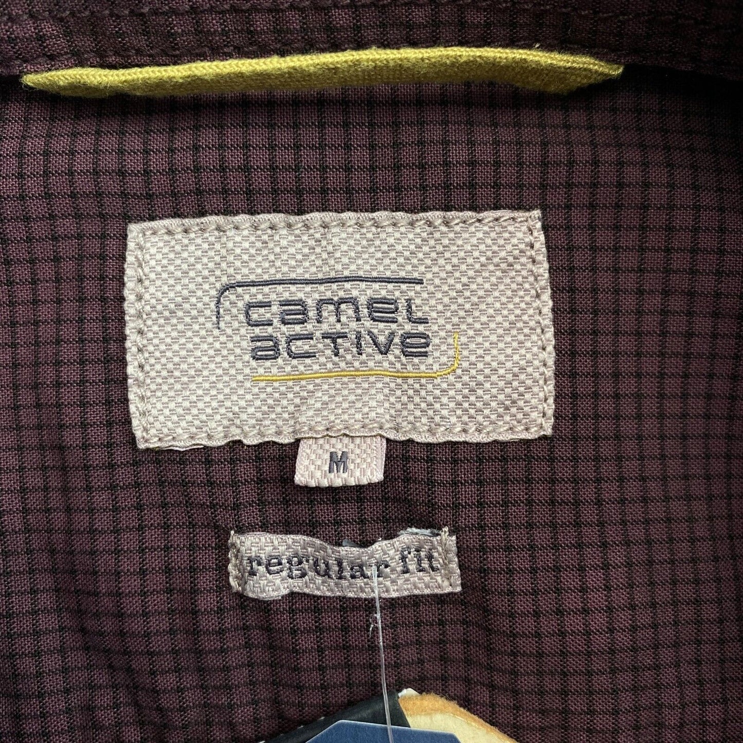 CAMEL ACTIVE Purple Check Regular Fit Shirt Size M