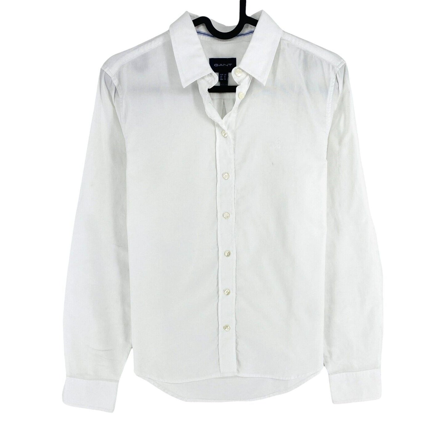 GANT Women White Oxford Long Sleeves Shirt Size EU 32 UK 4 US 2