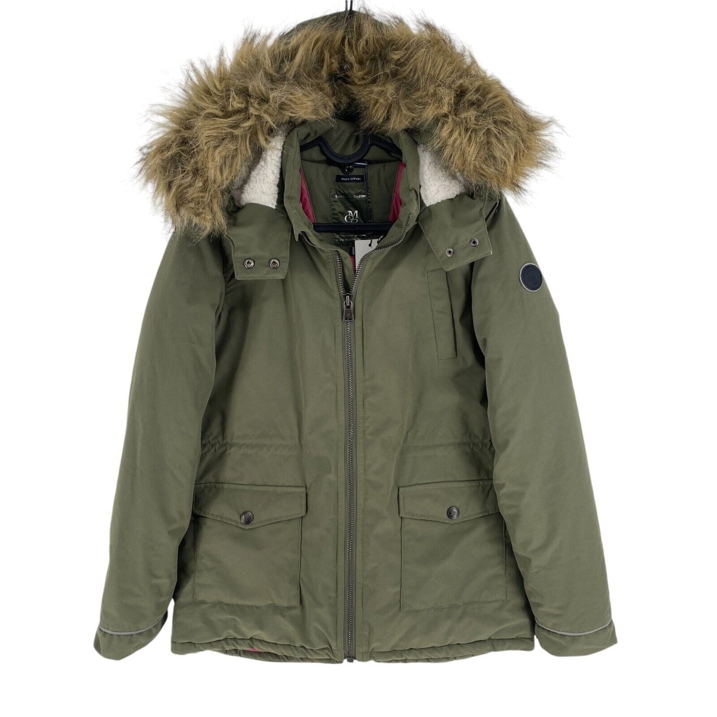 Marc O`Polo Girls Green Padded Hooded Parka Jacket Coat Size 14 Years 164 cm