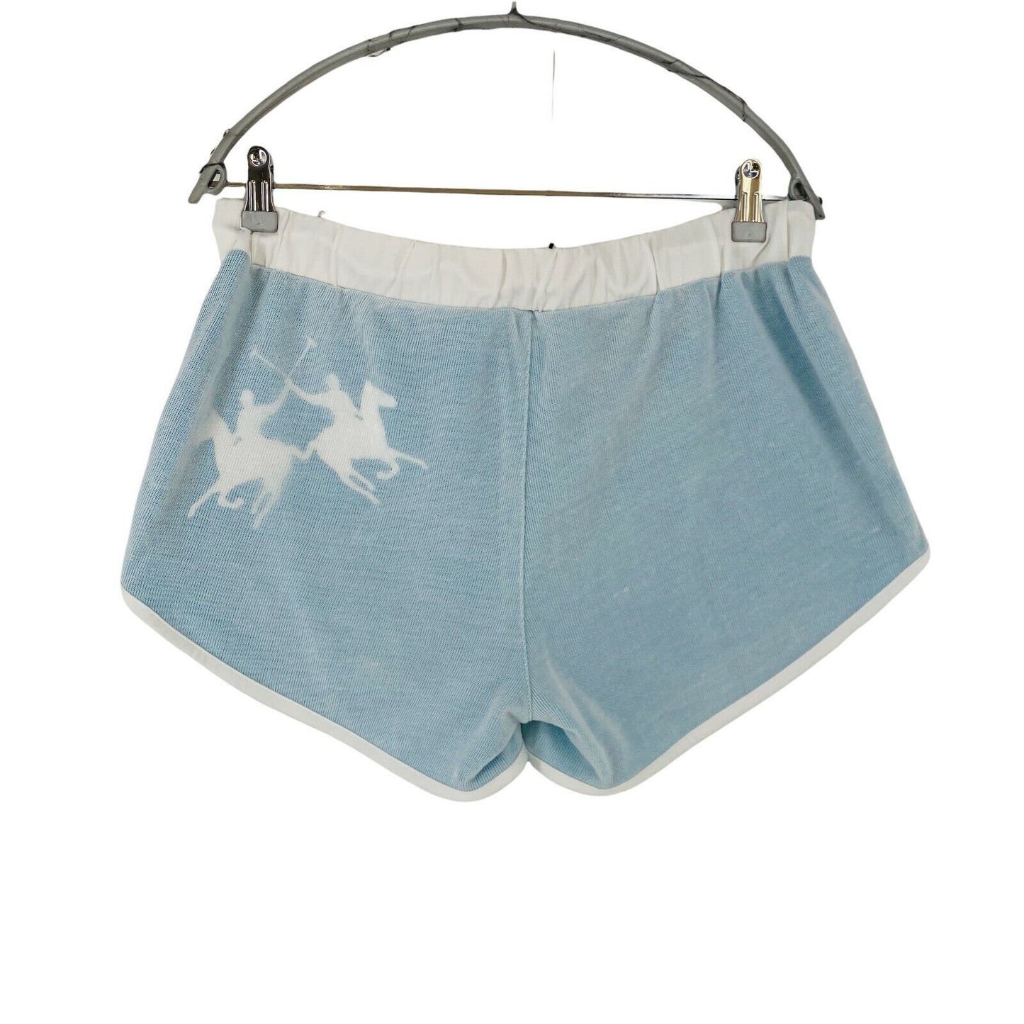 LA MARTINA Damen Blaue Stretch-Bermuda-Piqué-Shorts Größe 4 – W30 / 5 – W32