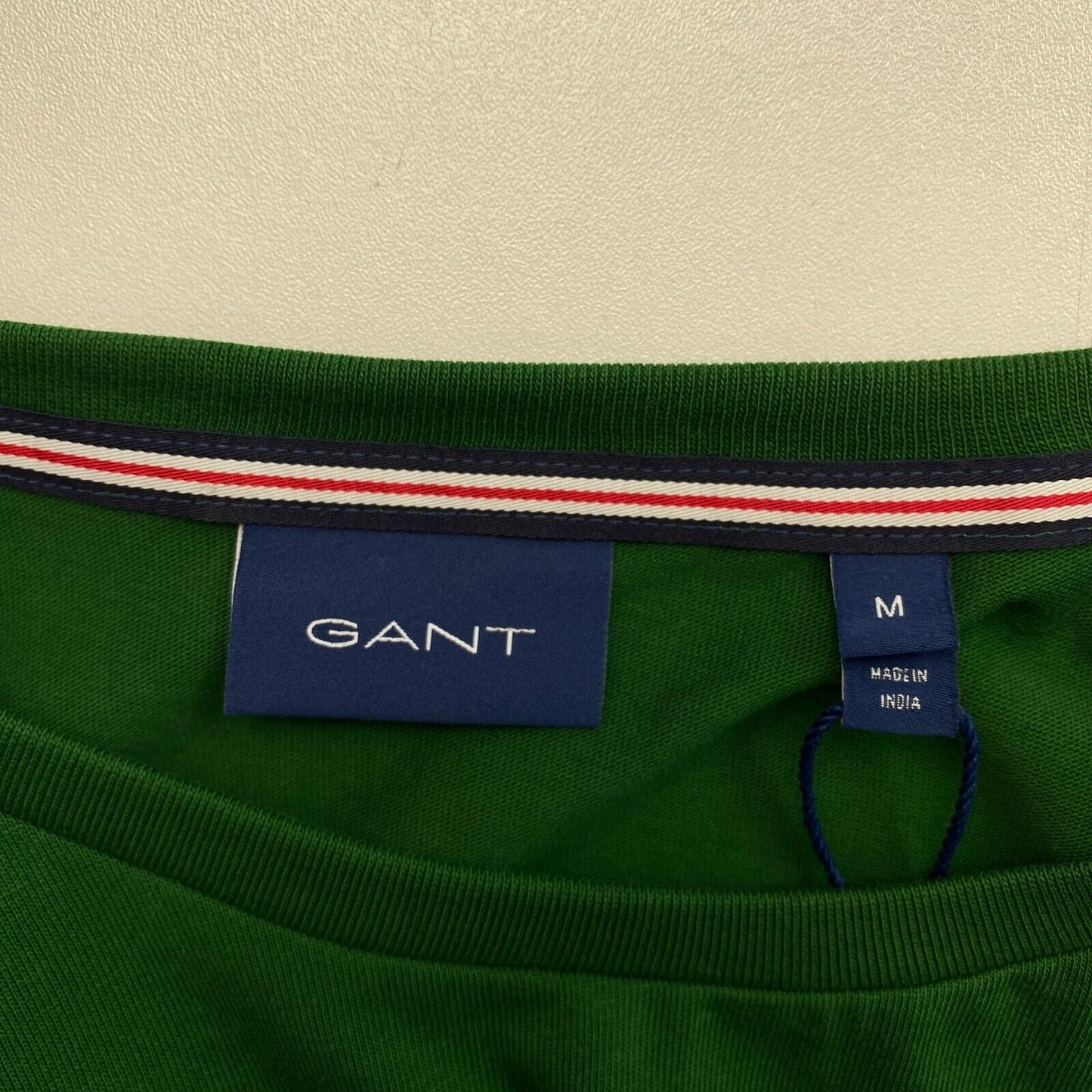 GANT T-Shirt mit Rundhalsausschnitt und langen Ärmeln, Banner-Schild, Dunkelgrün, Größe M