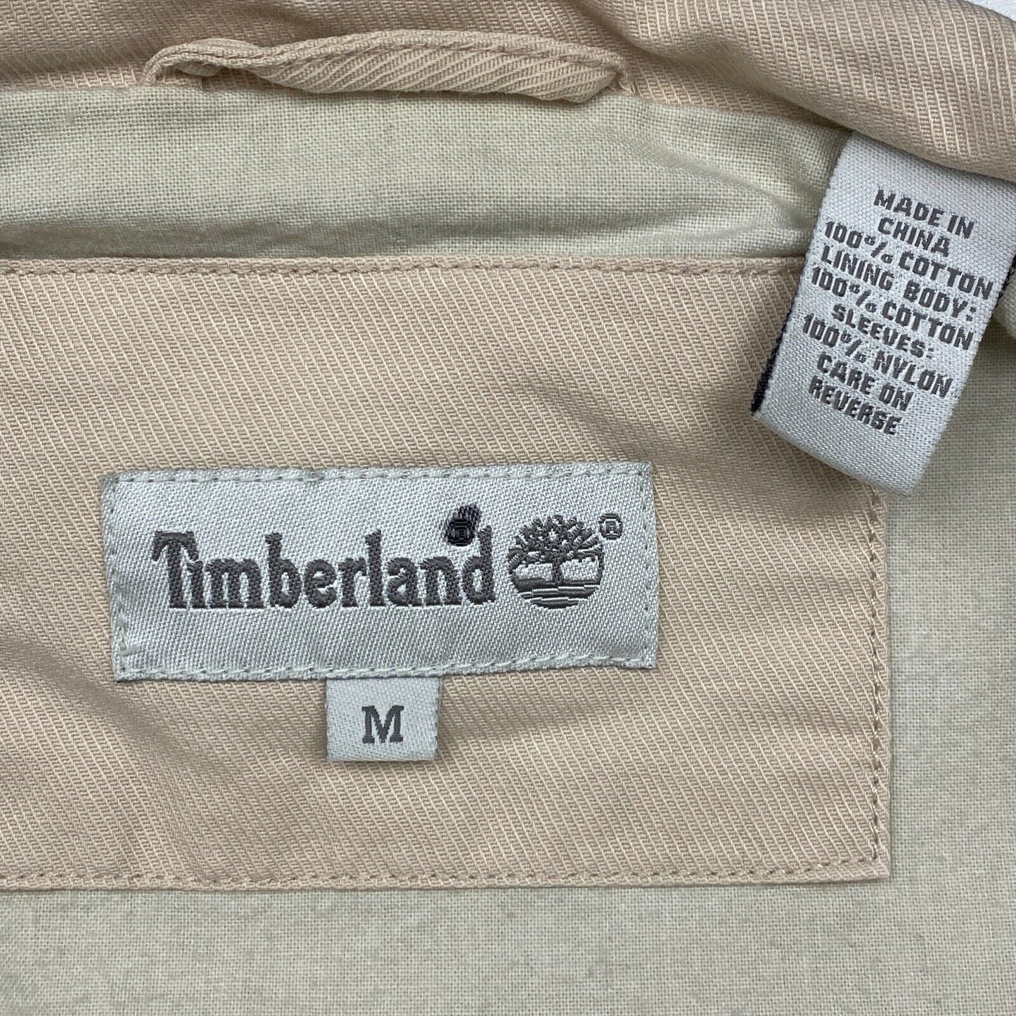 Timberland Beige 100% Cotton Trench Coat Size M