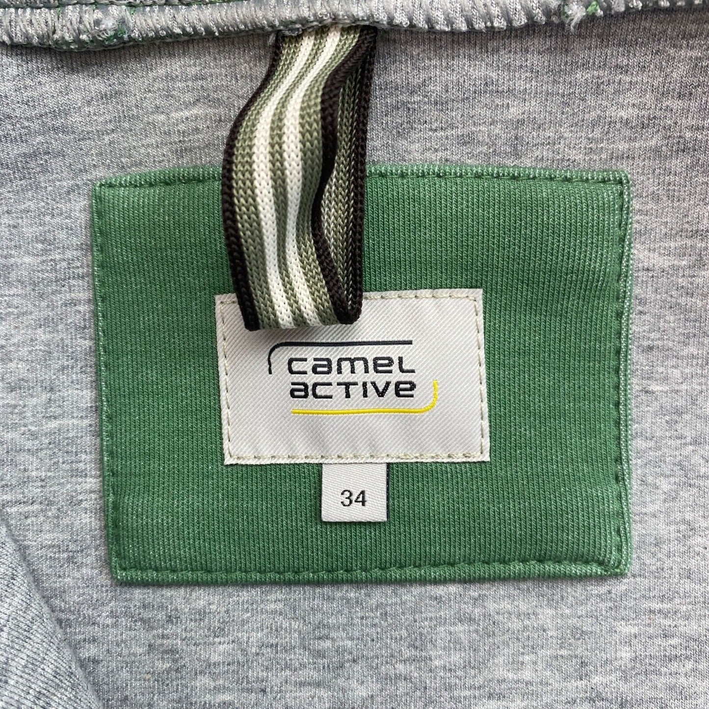 CAMEL ACTIVE Green Full Zip Hood Jumper Sweater Size EU 34 UK 6 US 4