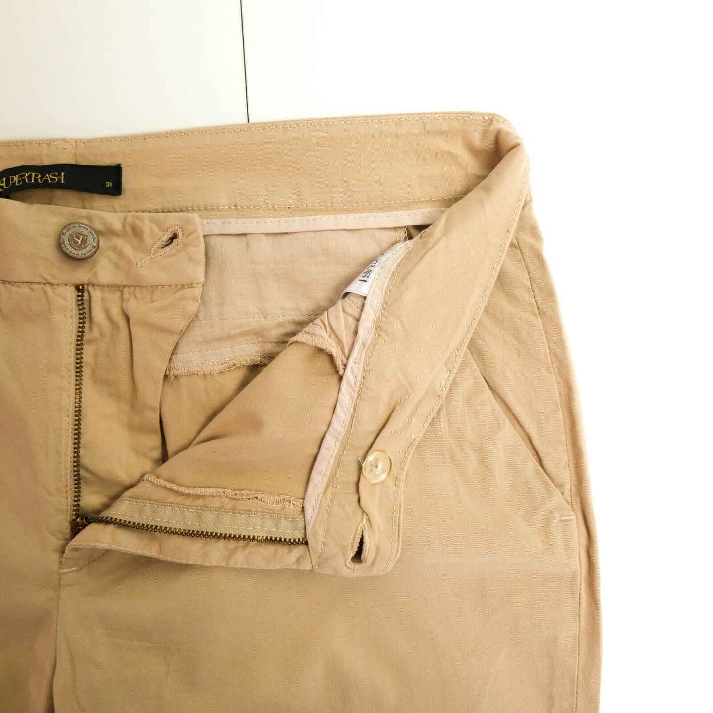 Supertrash Pearl 2 Light Brown Chino Pants Trousers Size 26 28 29 30