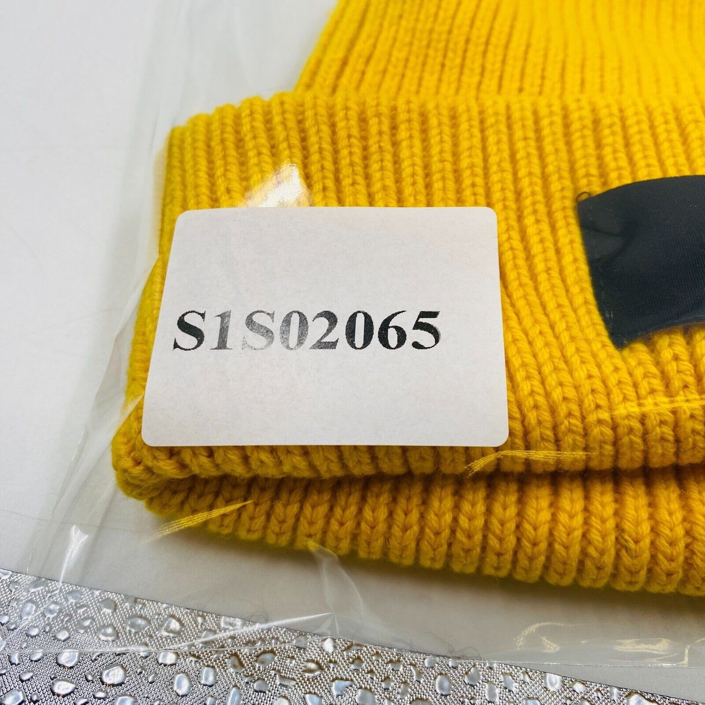 GANT Unisex Yellow Cotton Wool Blend Beanie Winter Hat One Size