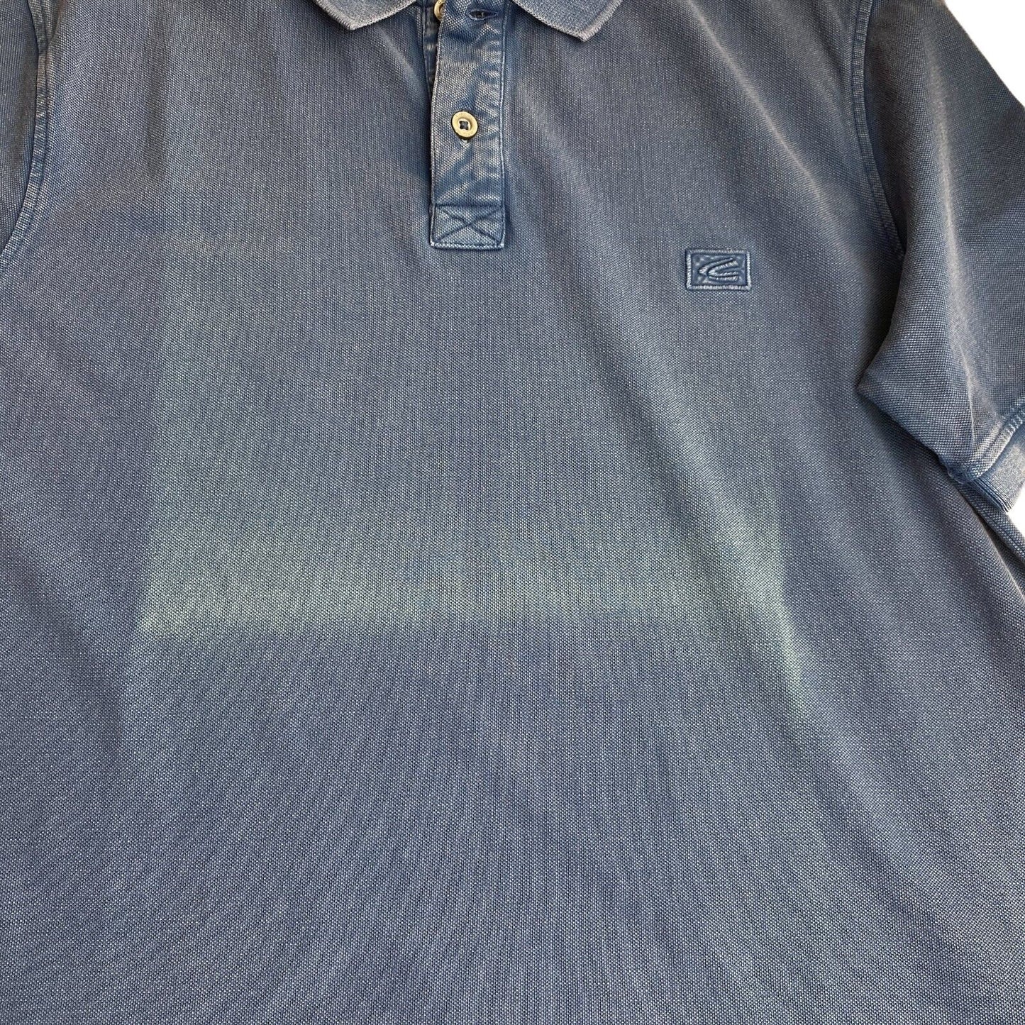 Camel Active Dark Blue Logo Pique Polo Shirt Size M