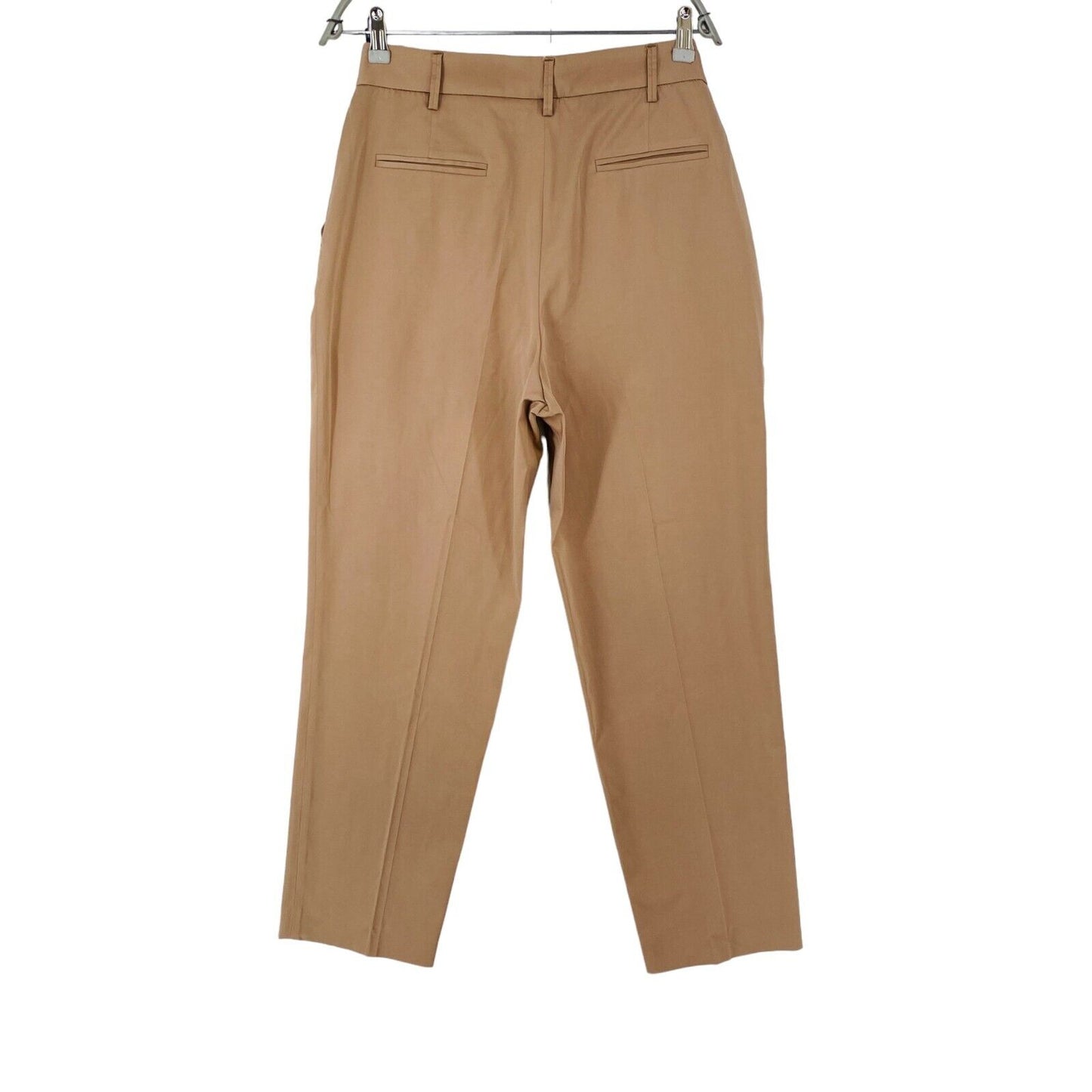 Manuel Ritz Women Brown Regular Straight Fit Dress Trousers Size IT 44 W29