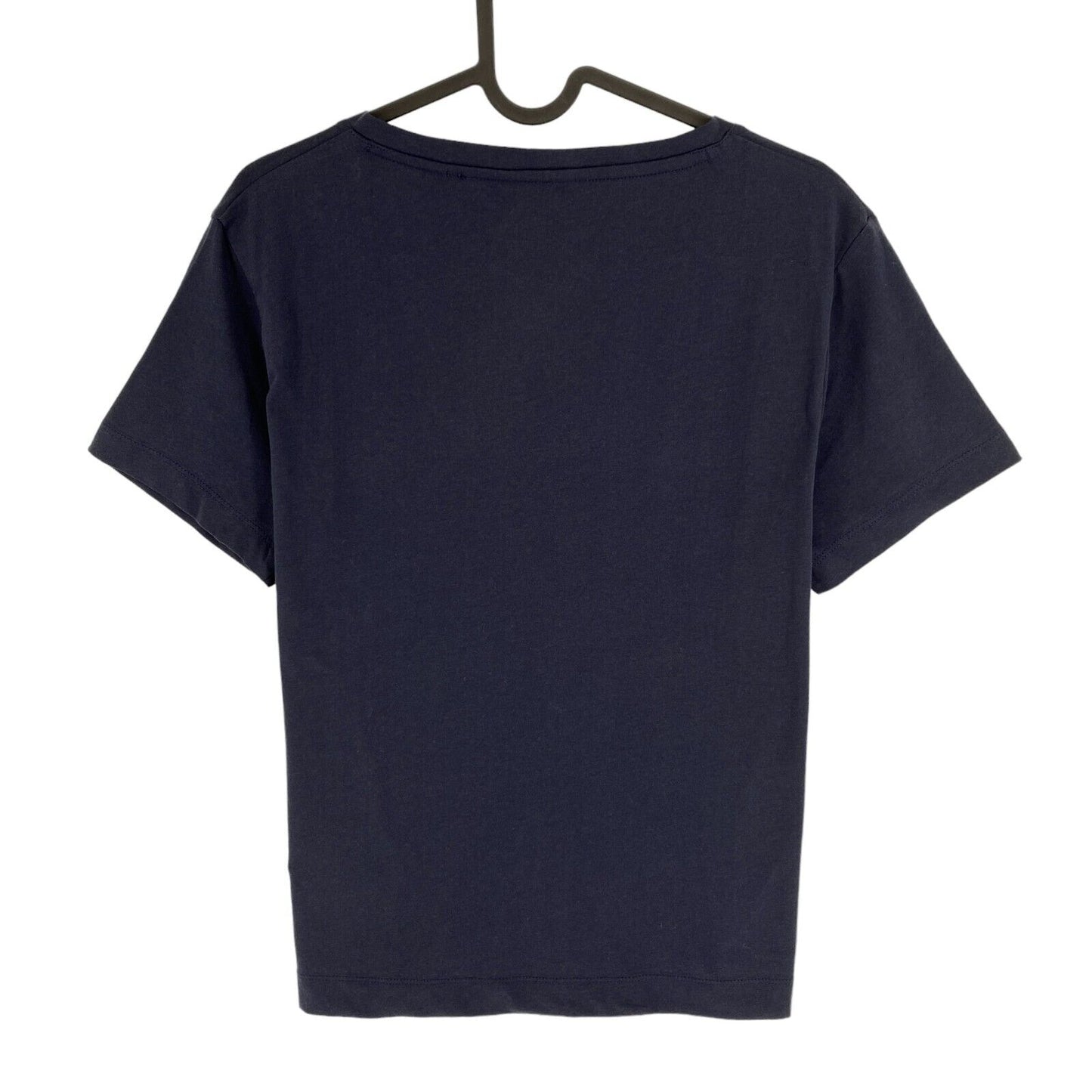 GANT Women Navy Blue Original V Neck Short Sleeves T Shirt Size M