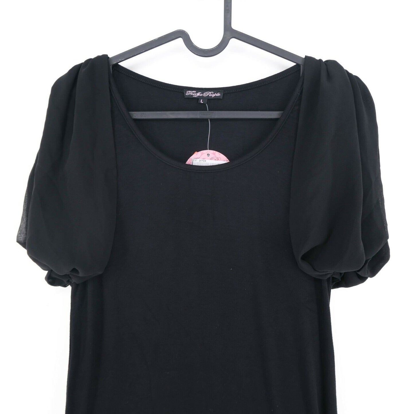 TRAFFIC PEOPLE Black Take It Easy Powerless Dress Size M L