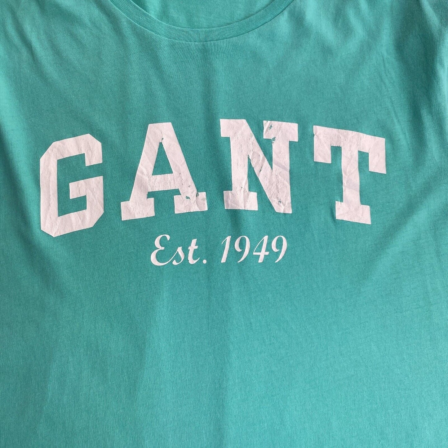 GANT Green Original Crew Neck T Shirt Size M