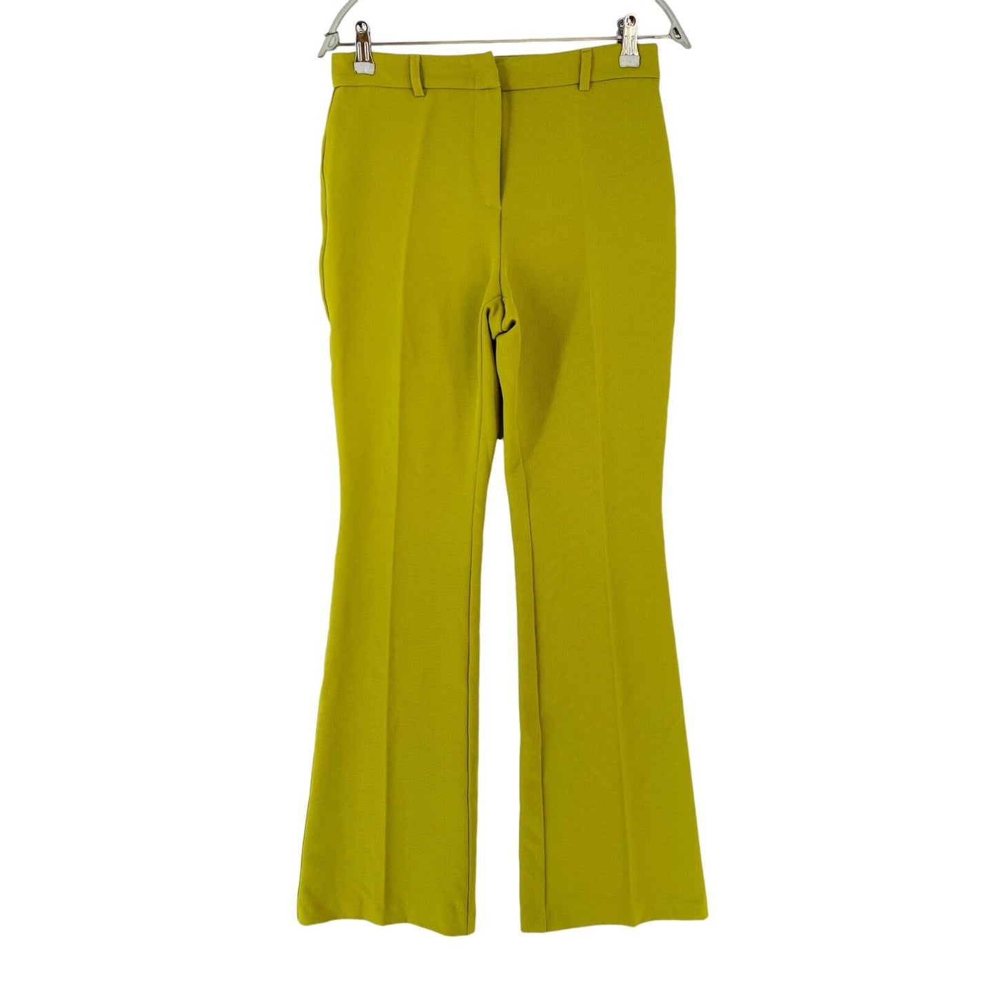 MOTIVI Women Yellow Flared Fit Trousers IT 42 EUR 38 UK 10 US 6 W28