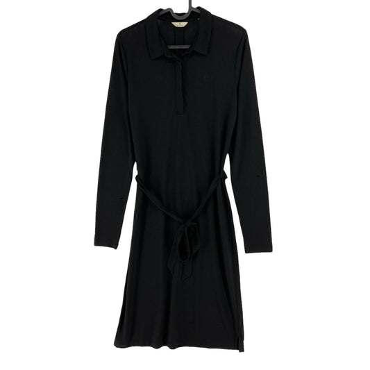 GANT Robe chemise noire unie à manches longues Taille EU 36 UK 8 US 6