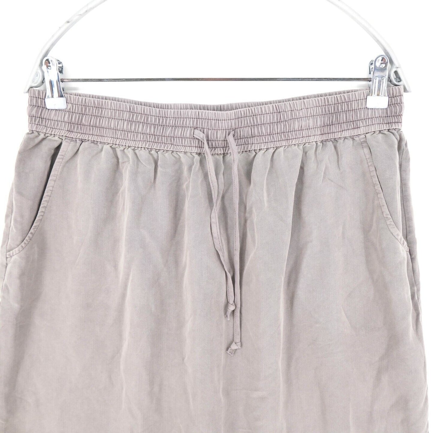 MONTEGO Light Grey Elastic Waist Skirt Size 38 42