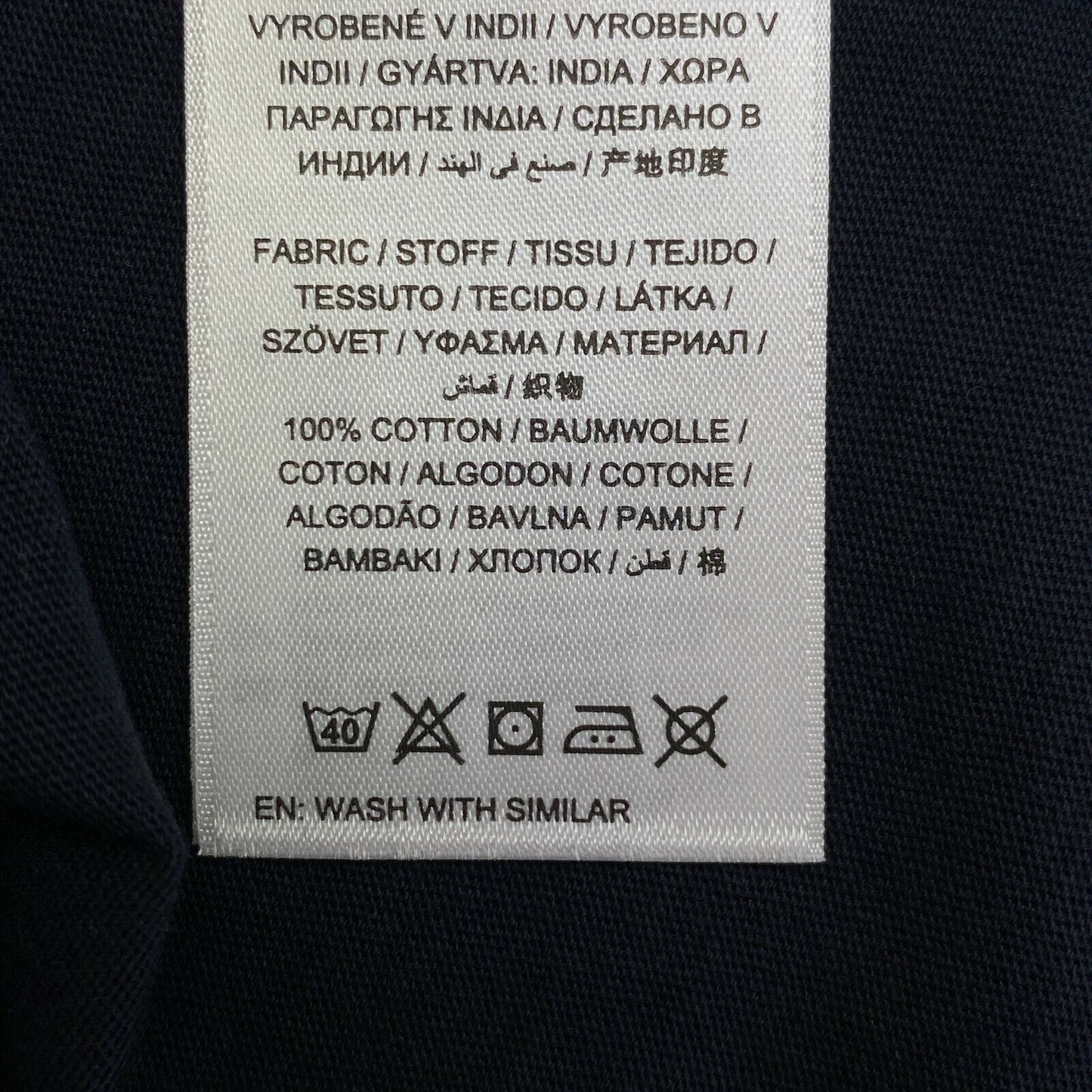 GANT T-shirt à col rond à rayures bleu marine taille XS