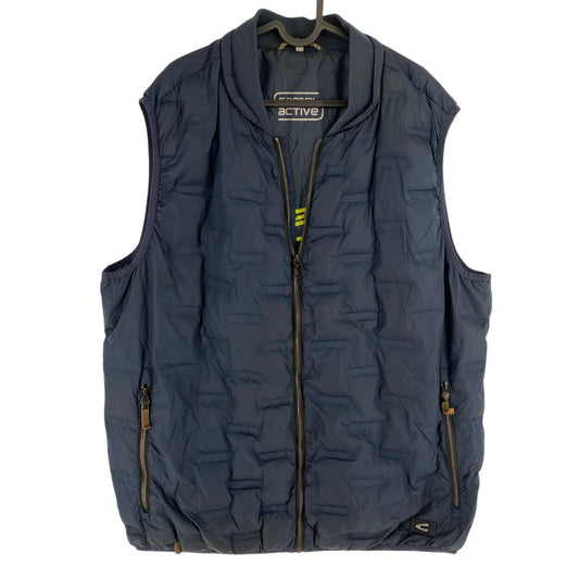 CAMEL ACTIVE Men Navy Blue Padded Quilted  Vest Waistcoat Size EU 60 UK/US 50