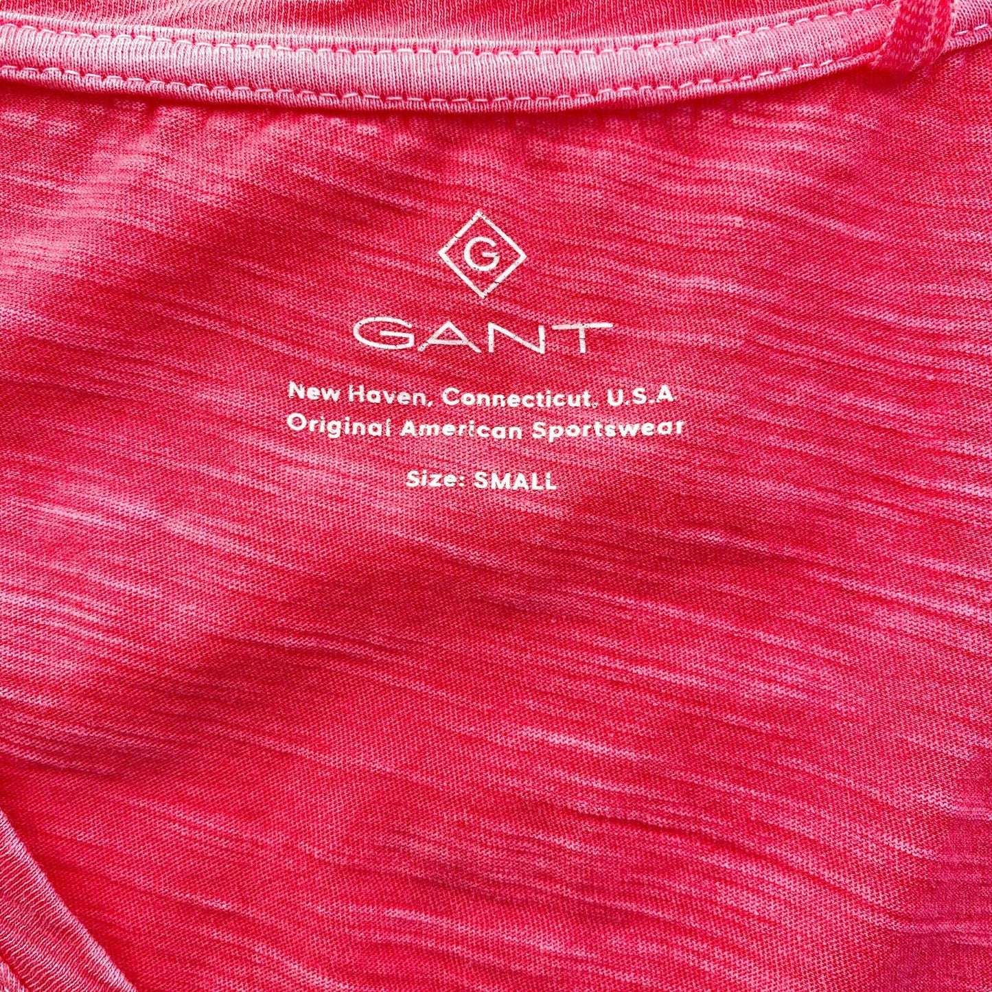 GANT Pink Sun Faded Jersey V Neck Dress Size S