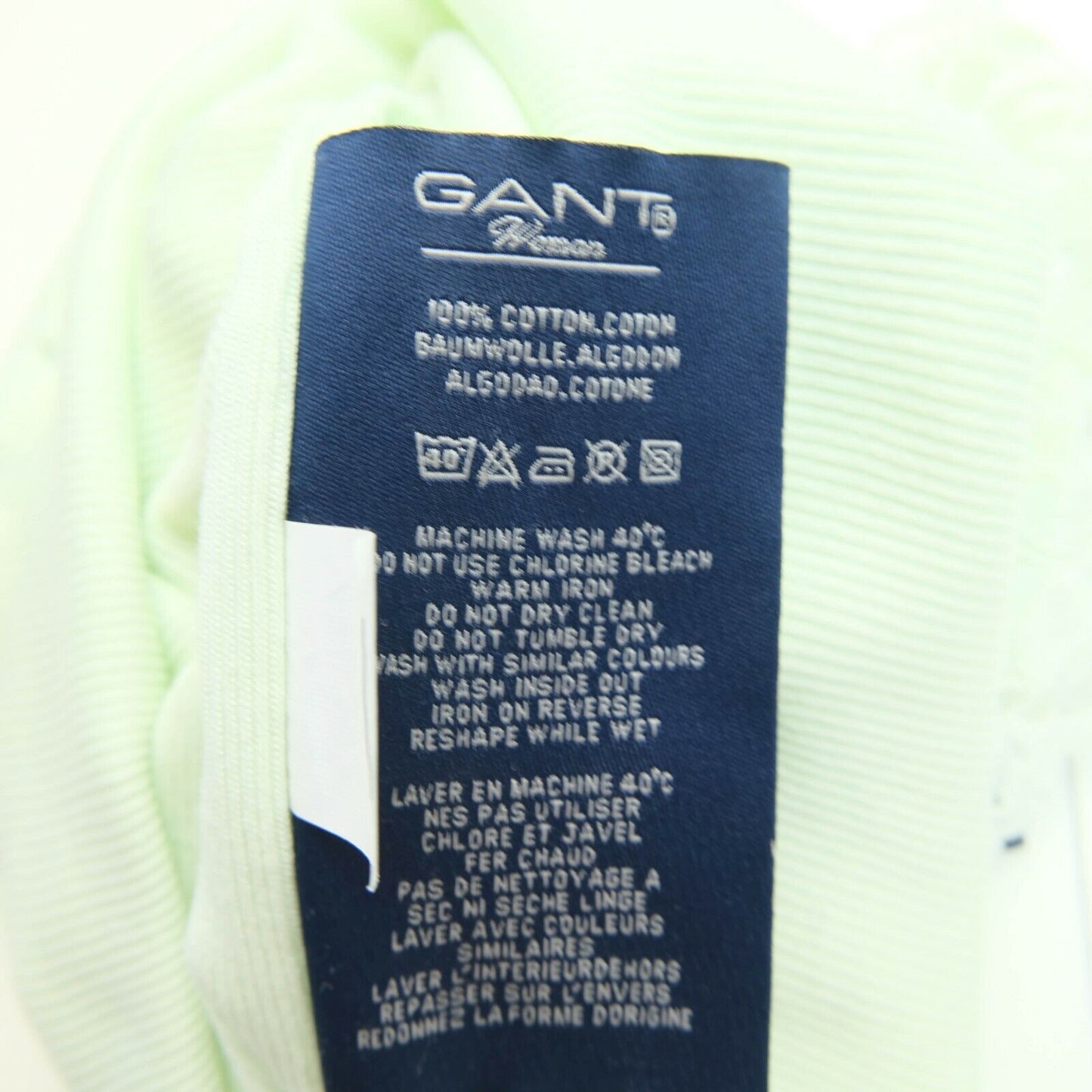 GANT Blouse débardeur en dentelle verte à col en V Taille XS