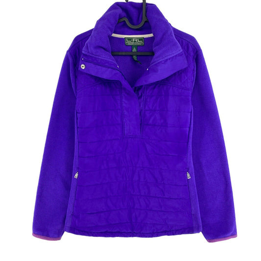 LAUREN ACTIVE Purple Anorak Jacket Coat Size XL