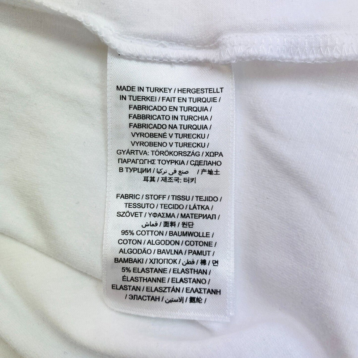 GANT White Crew Neck T Shirt Size XS