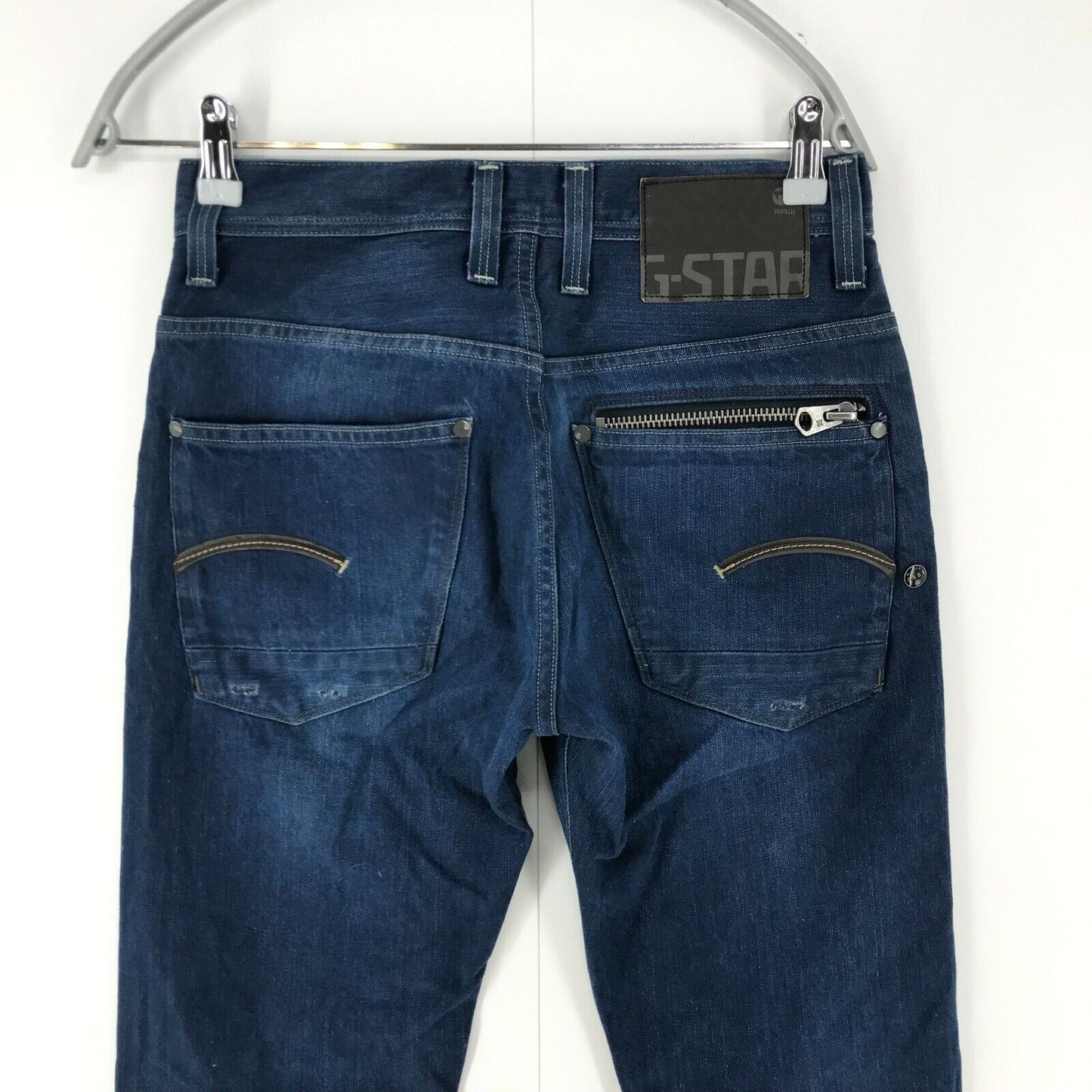 G-STAR RAW ATTACC Dark Blue Regular Straight Fit Jeans W28 L32 Made In Italy