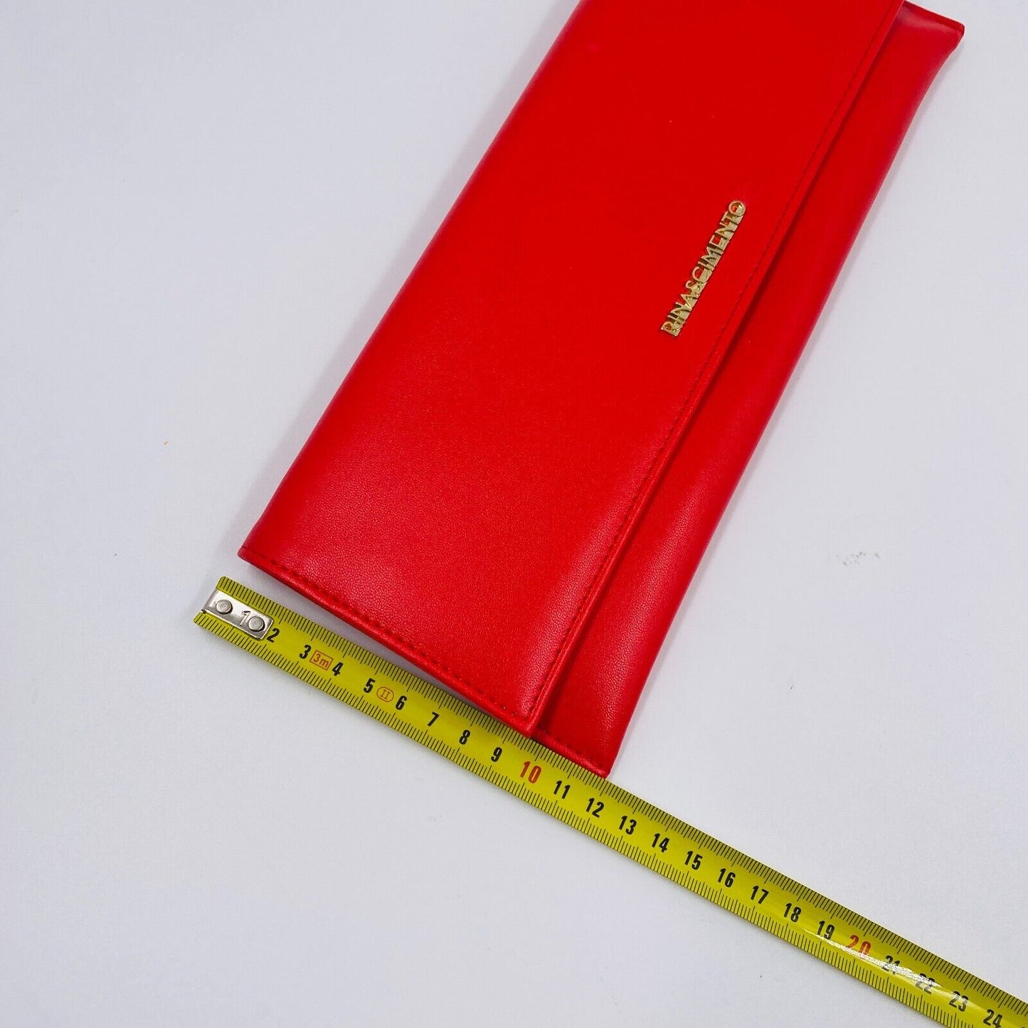 Rinascimento Red Eco Leather Clutch Bag