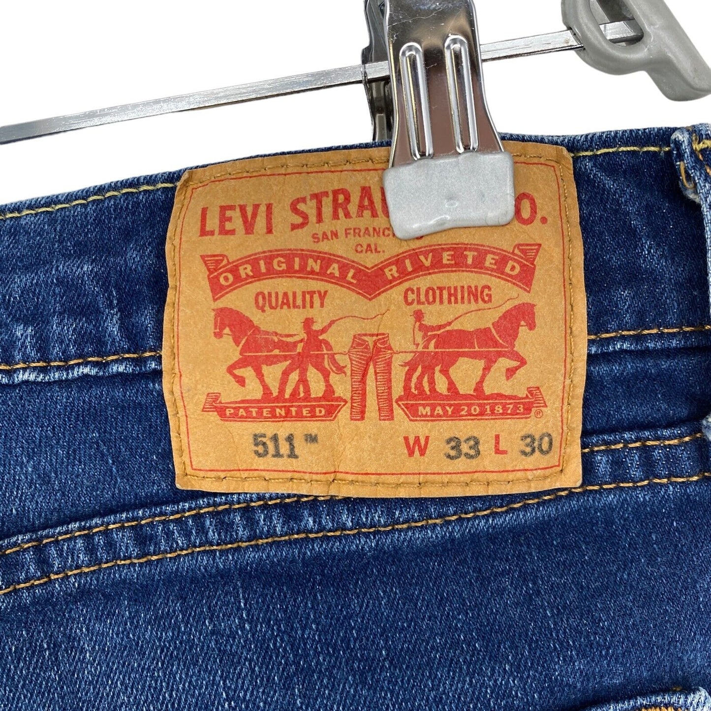 Levi's 511 Blue Stretch Slim Fit Jeans W33 L26