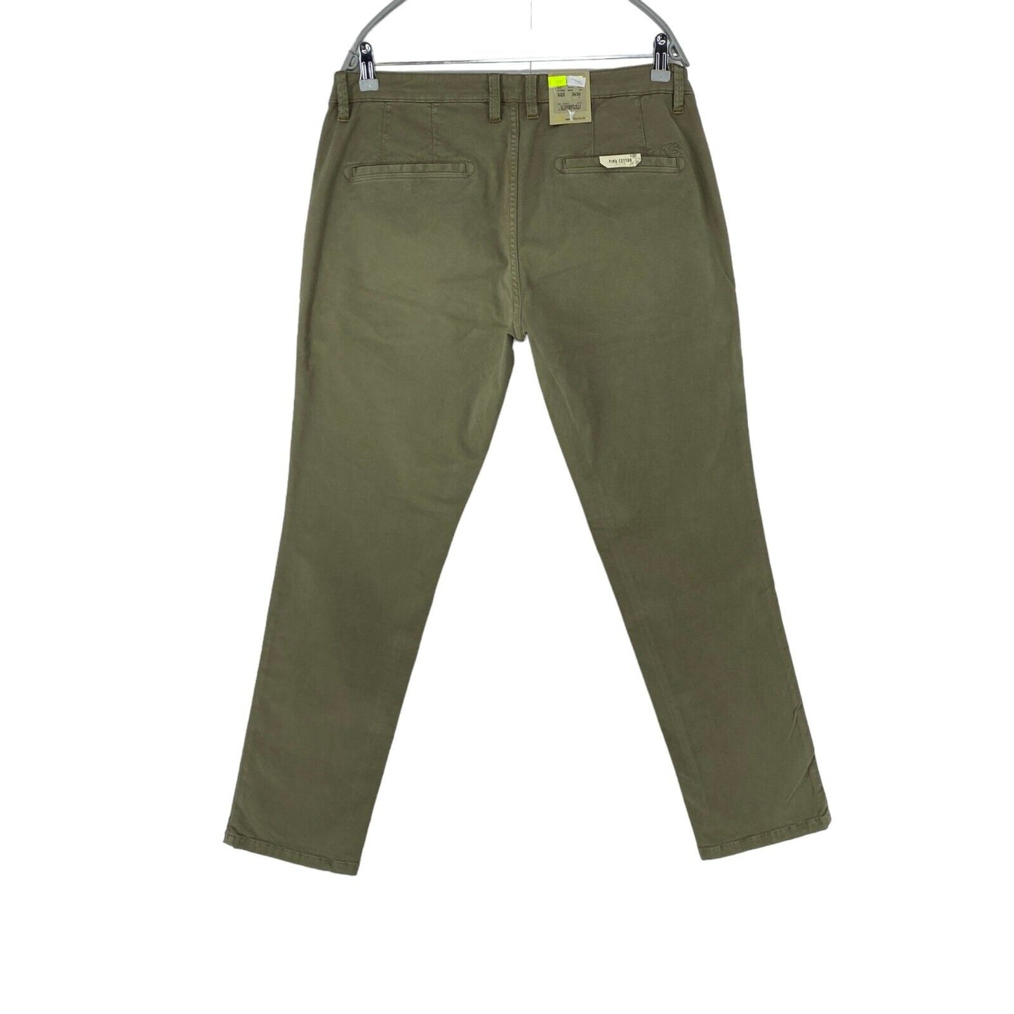 Camel Active MADISON Pantalon chino moderne coupe slim vert kaki W35 L30