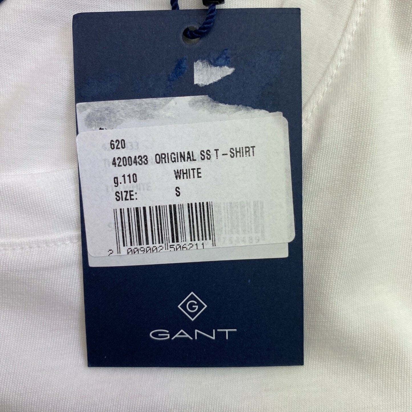 GANT Weiß Original Rundhals T-Shirt Größe S