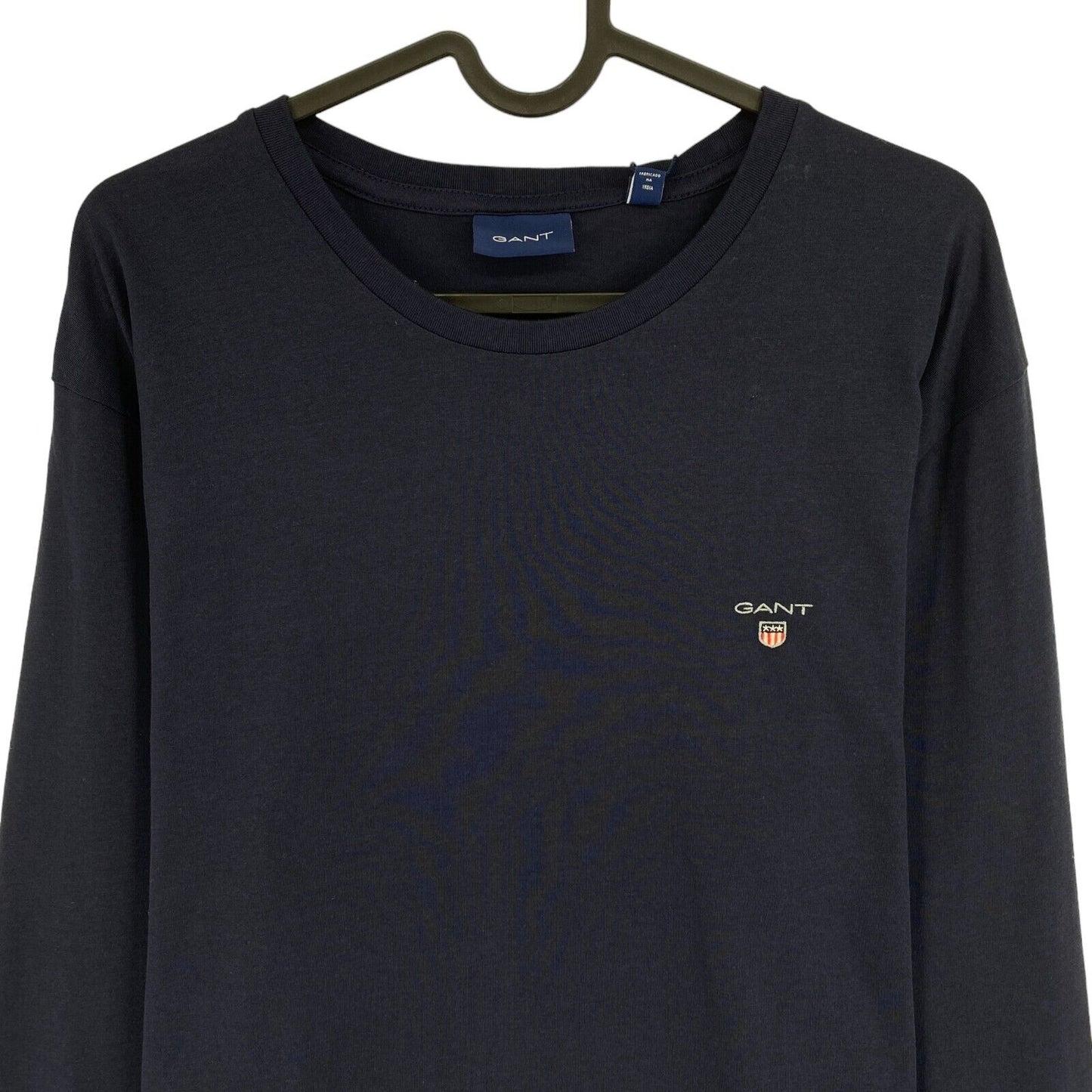 GANT Navy Blue Original Crew Neck Long Sleeves T Shirt Size L