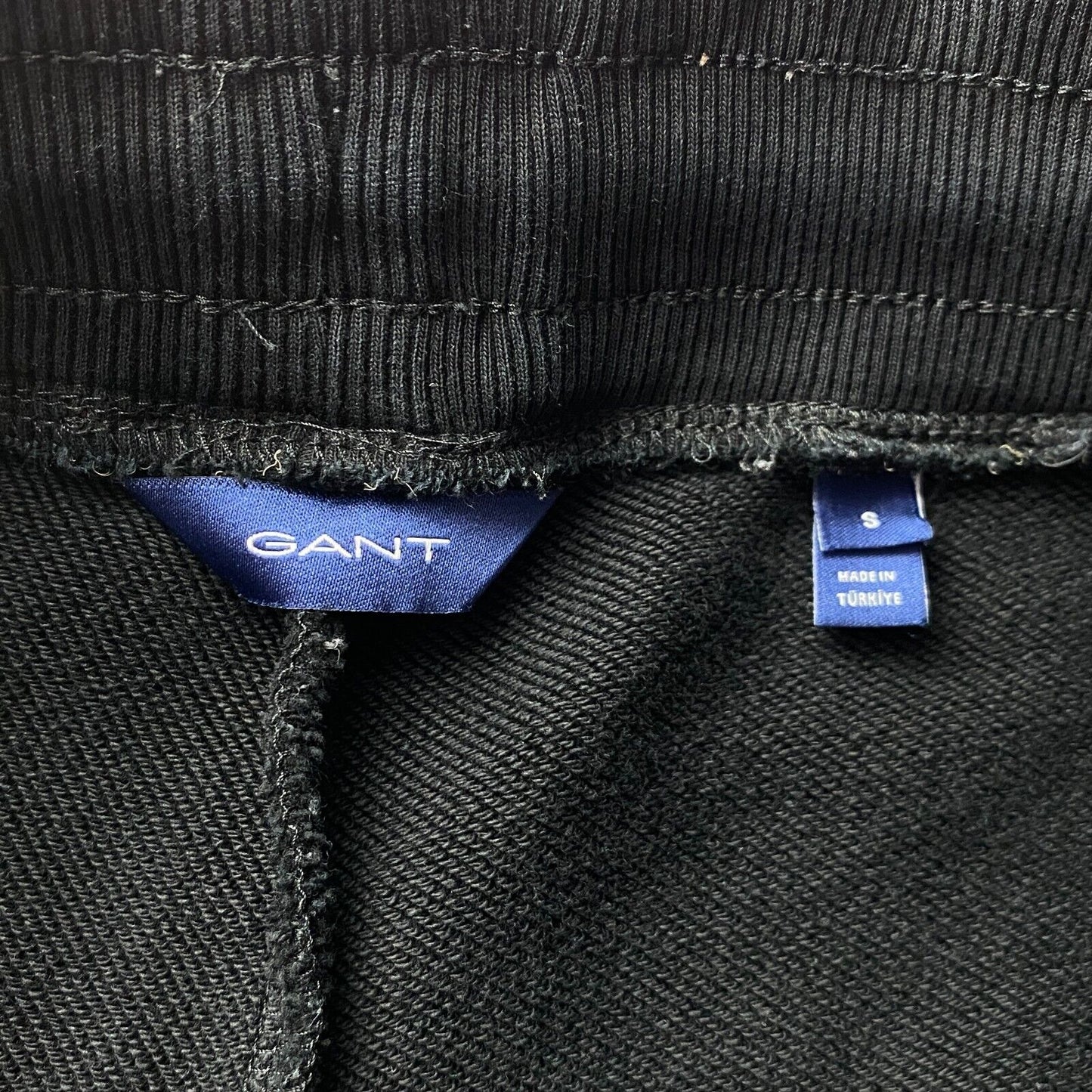 GANT Pantalon de survêtement à revers coupe régulière noir pour femme Taille S