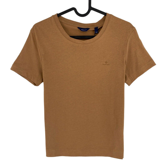 GANT Brown Original Crew Neck T Shirt Size XS