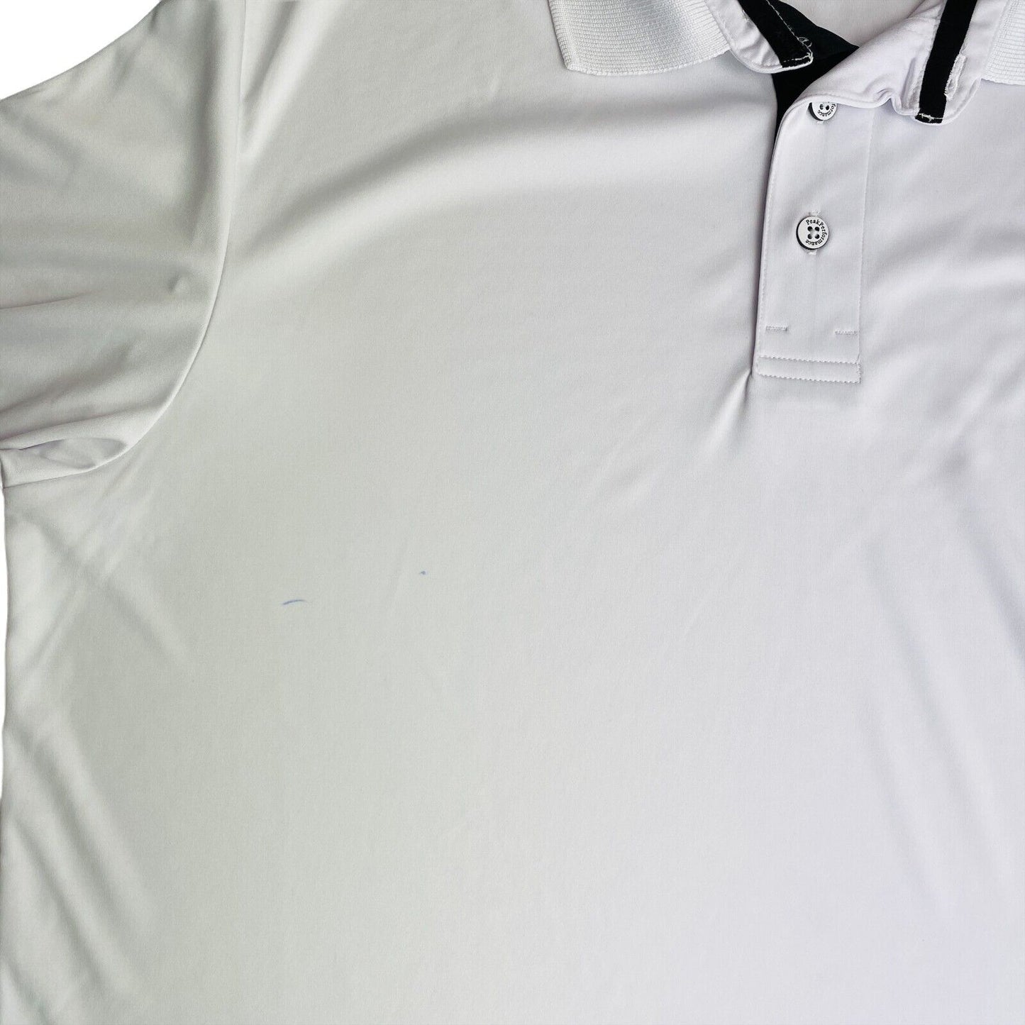 Peak Performance White Player Polo Shirt Size L