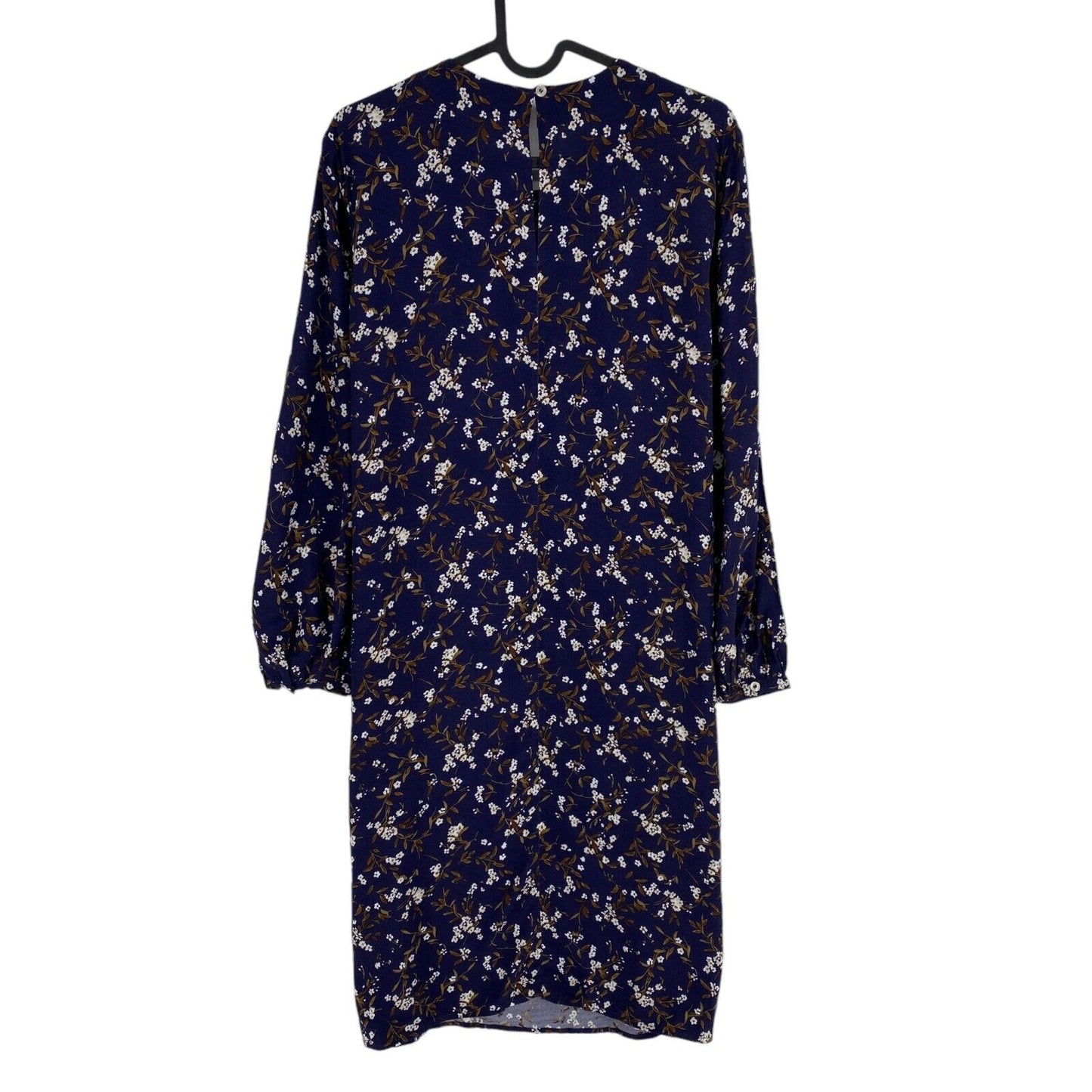 GANT Navy Blue Floral Print A Line Dress Size EU 34 UK 6 US 4