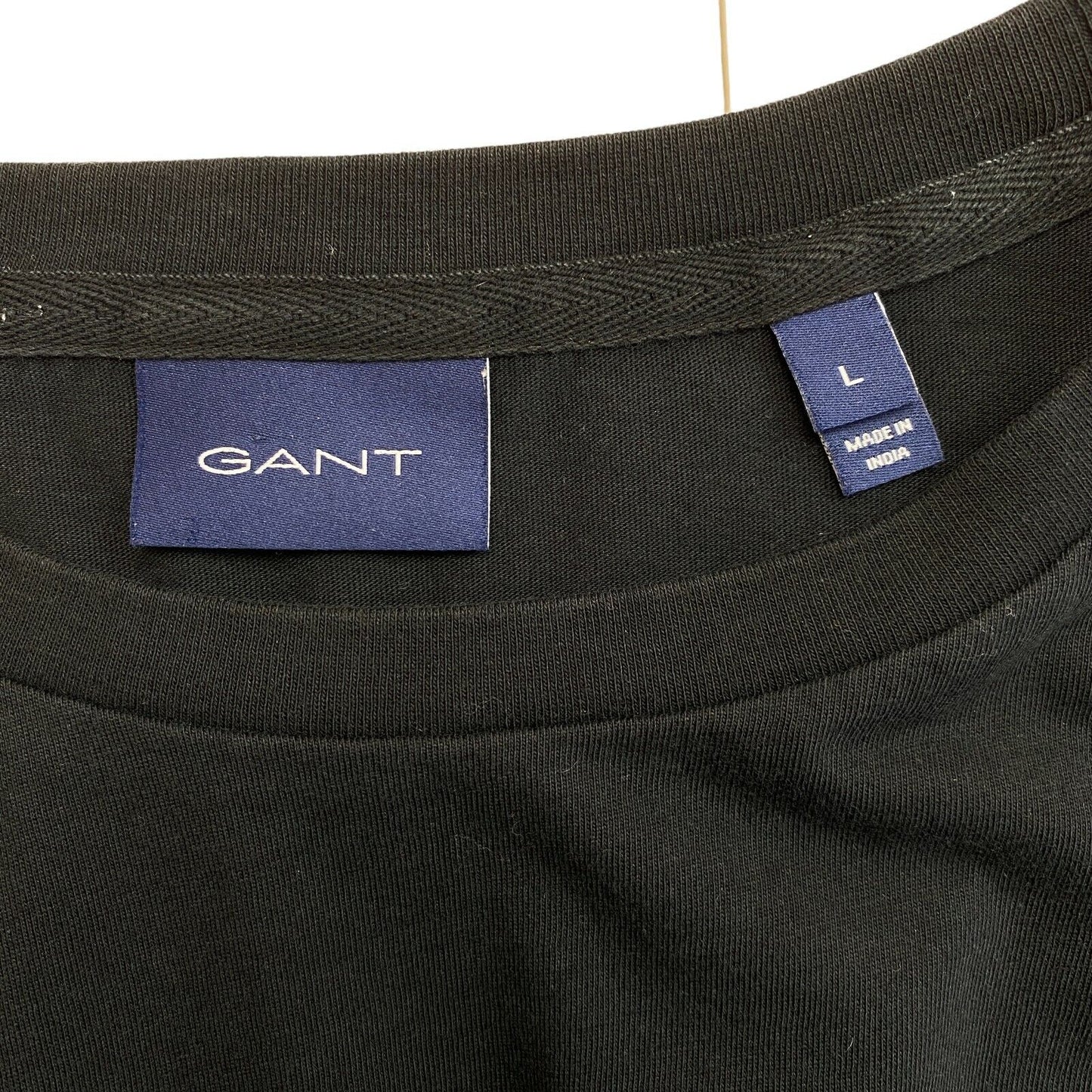 GANT Navy Blue Big Logo Crew Neck T Shirt Size L