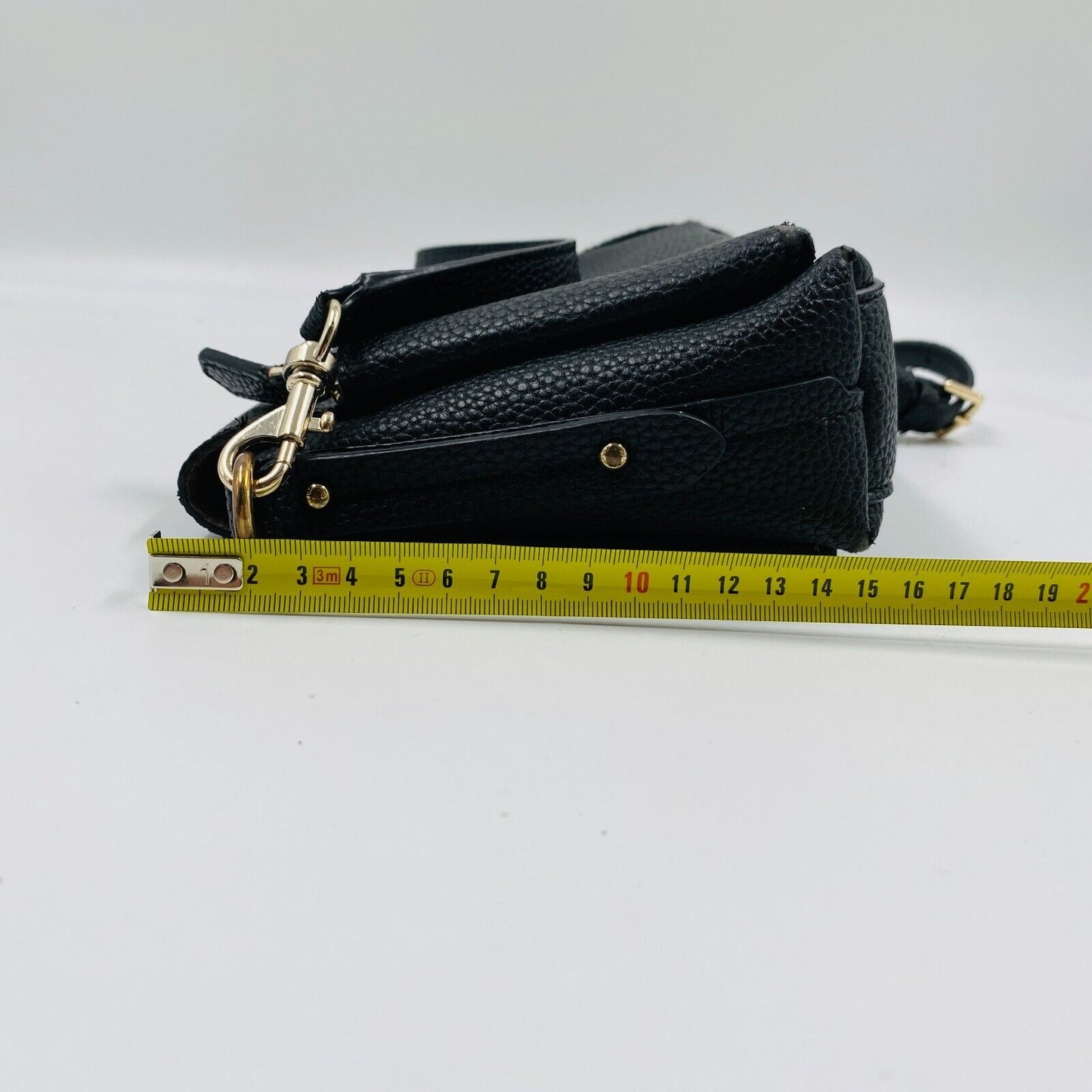 GUESS Women Black Eco Leather Crossbody Shoulder Bag